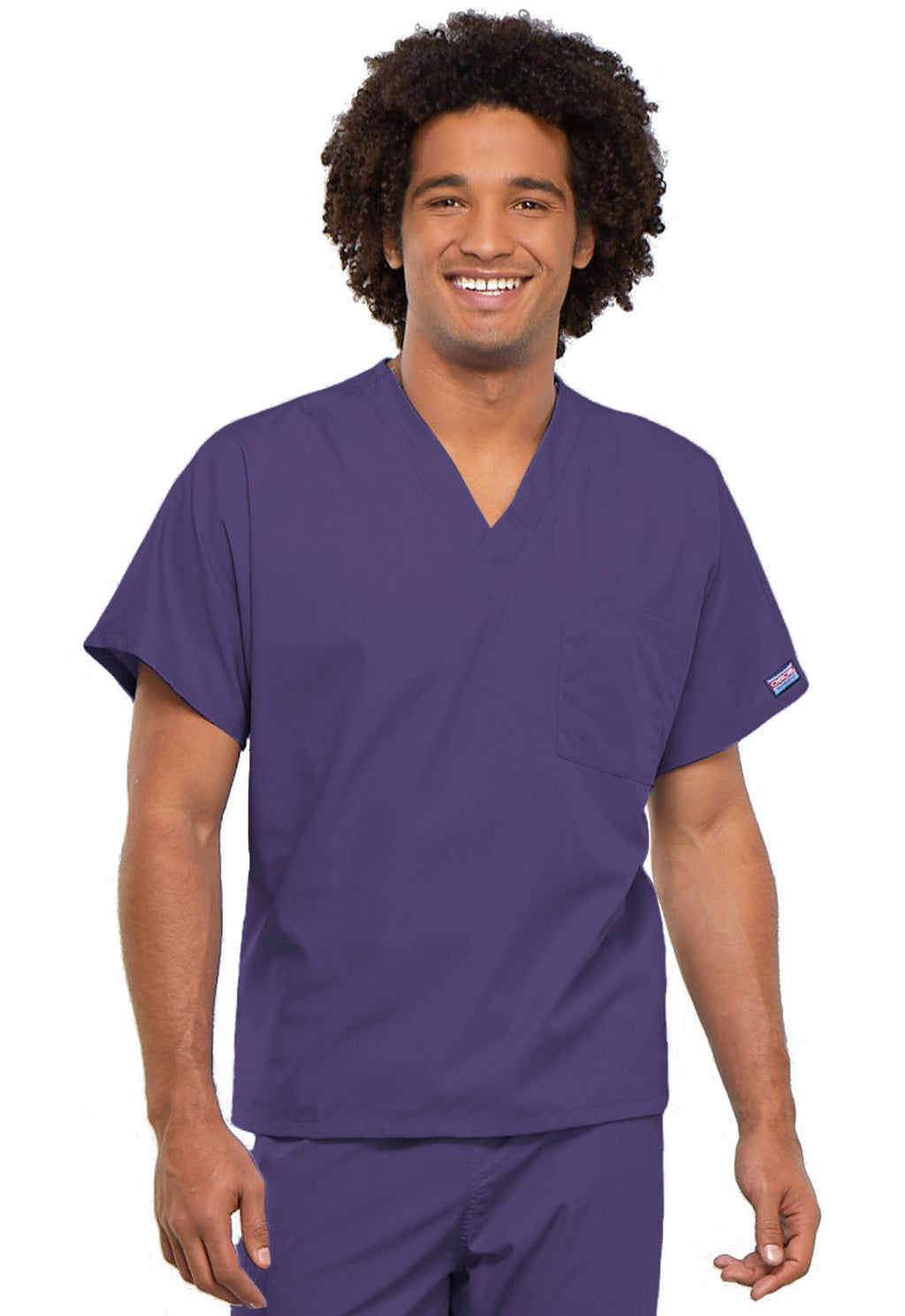 Workwear Originals 4777 Unisex Unisex V-Neck Tunic Grape