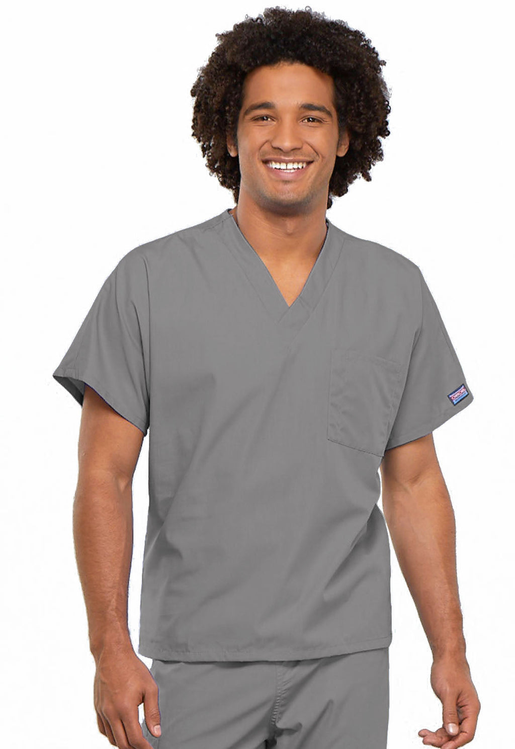 Workwear Originals 4777 Unisex Unisex V-Neck Tunic Grey