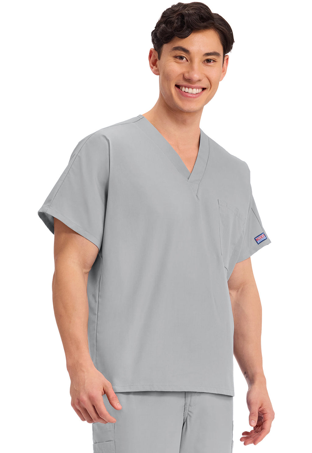 Workwear Originals 4777 Unisex Unisex V-Neck Tunic Grey