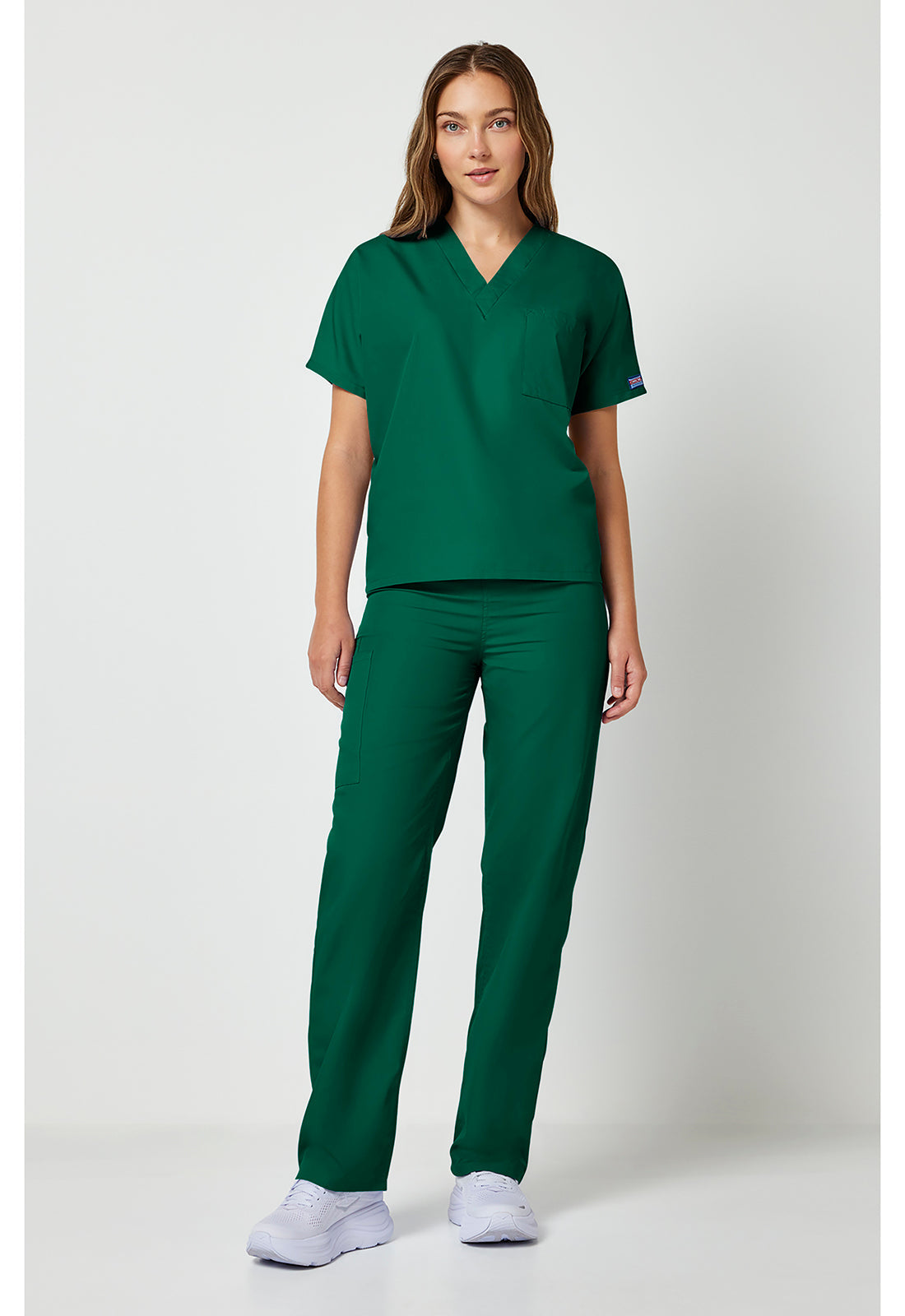 Workwear Originals 4777 Unisex Unisex V-Neck Tunic Hunter Green