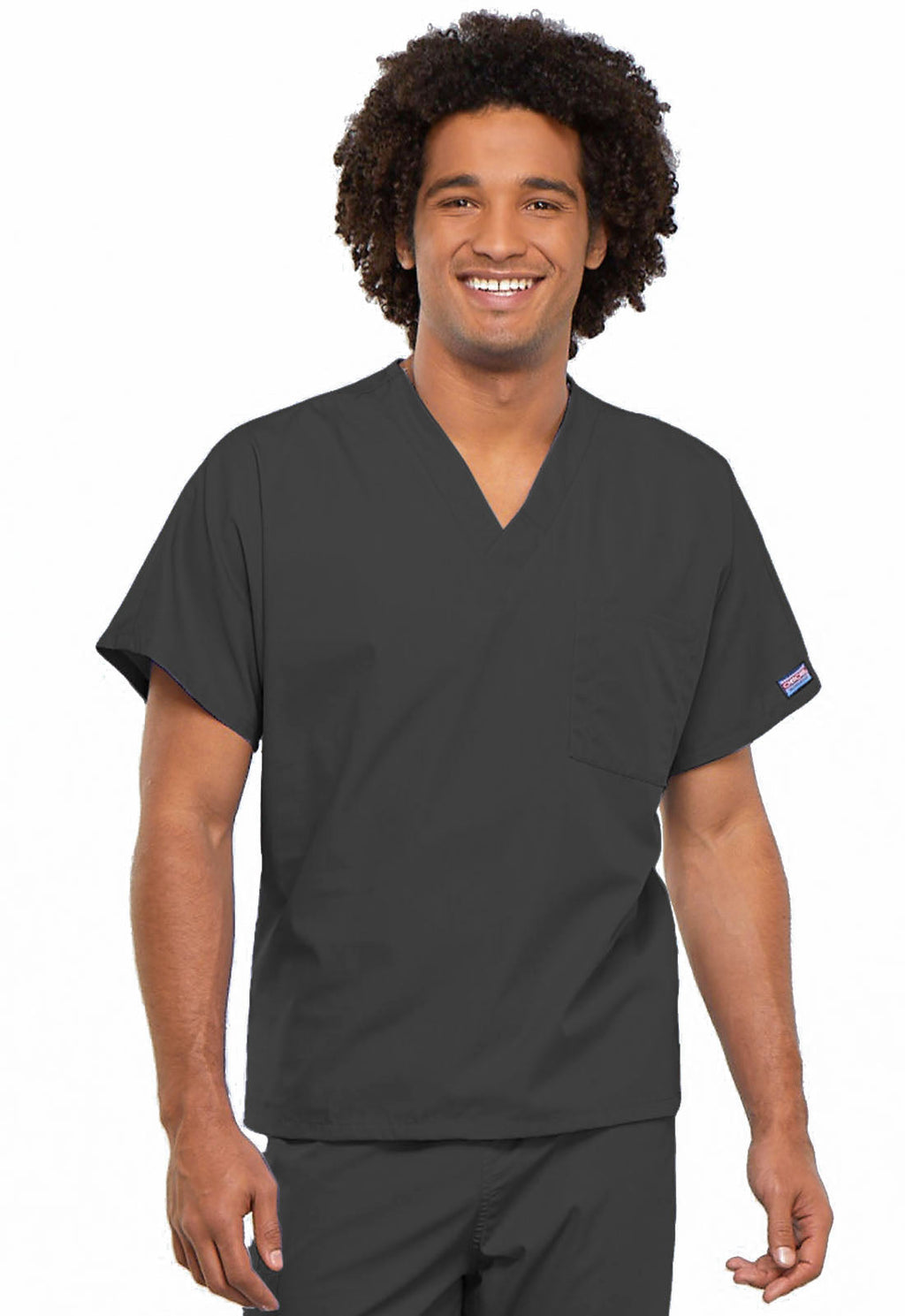 Workwear Originals 4777 Unisex Unisex V-Neck Tunic Pewter