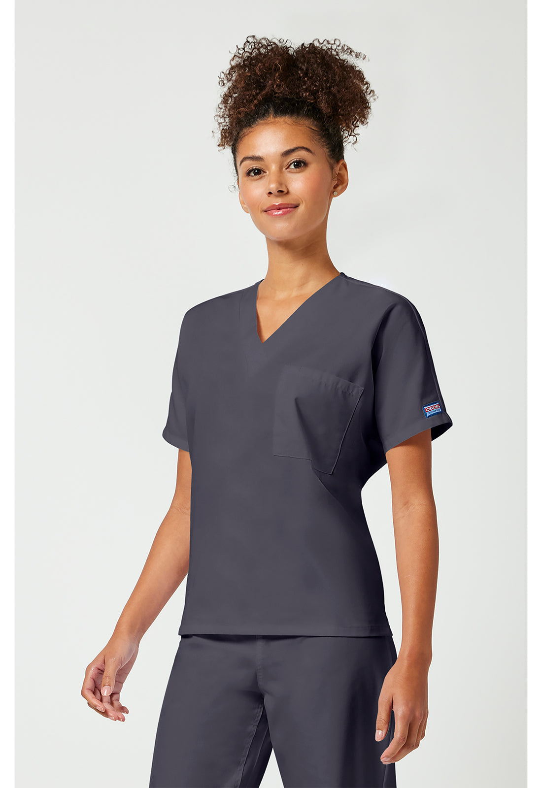 Workwear Originals 4777 Unisex Unisex V-Neck Tunic Pewter