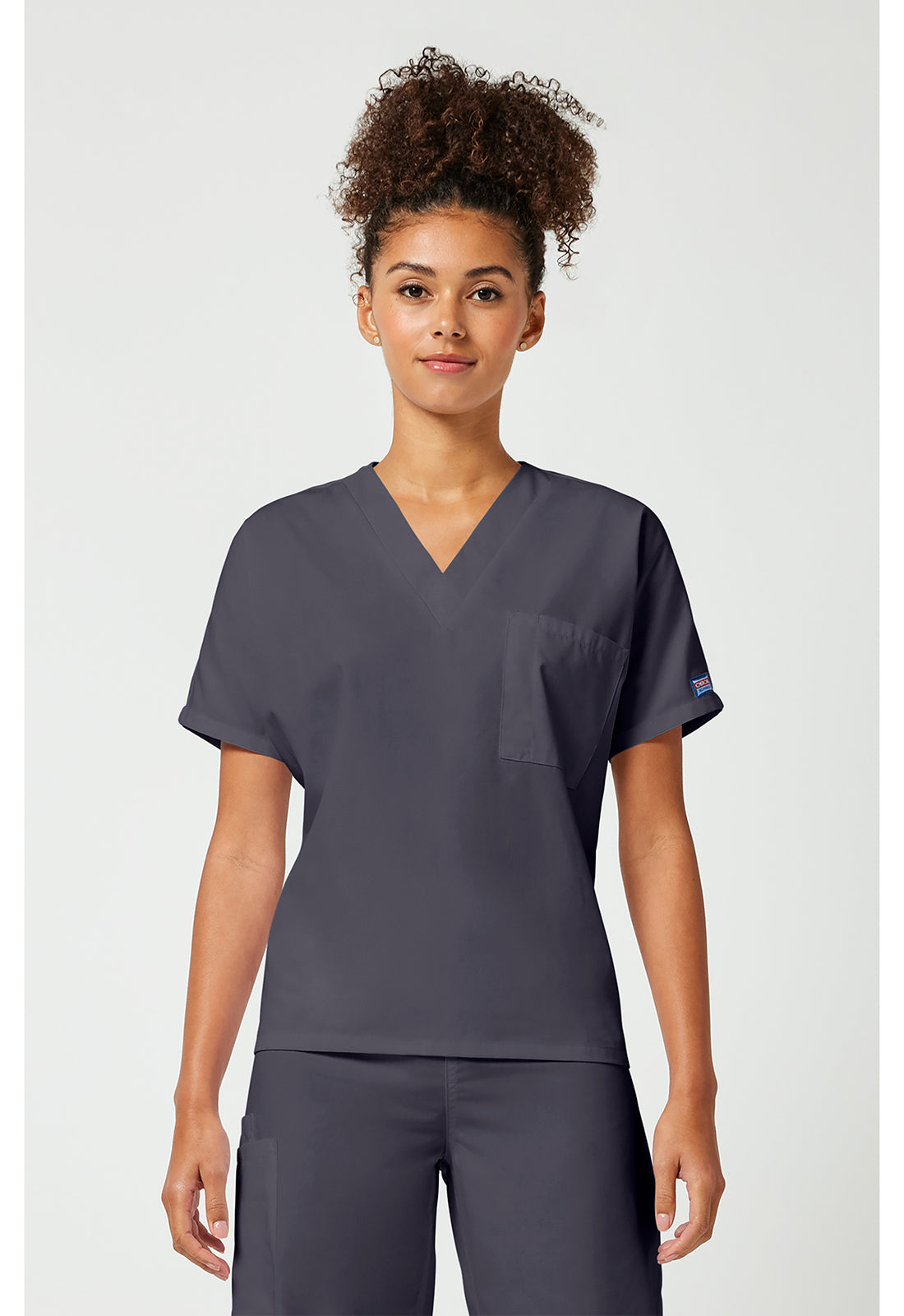 Workwear Originals 4777 Unisex Unisex V-Neck Tunic Pewter