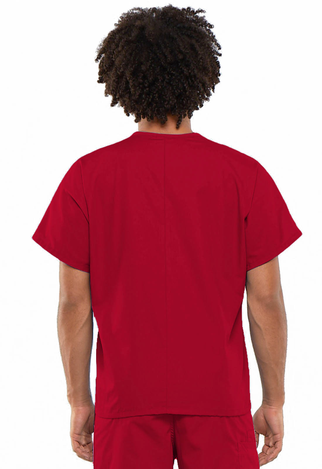 Workwear Originals 4777 Unisex Unisex V-Neck Tunic Red