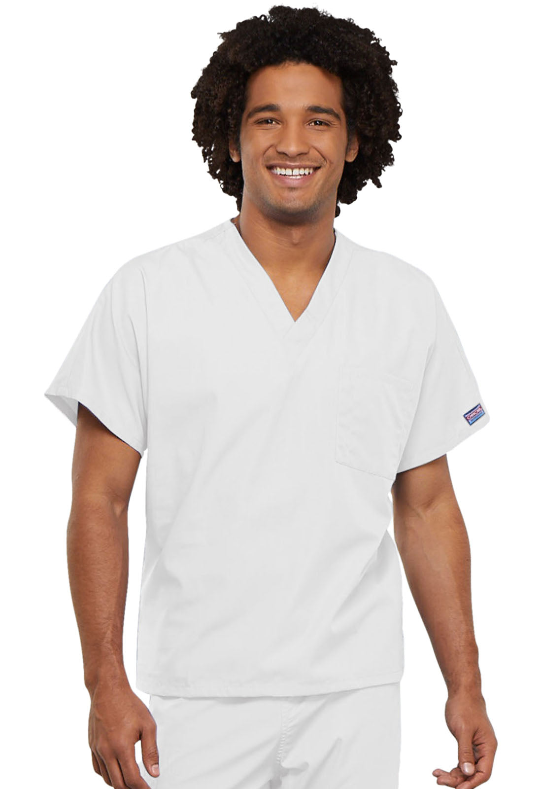 Workwear Originals 4777 Unisex Unisex V-Neck Tunic White