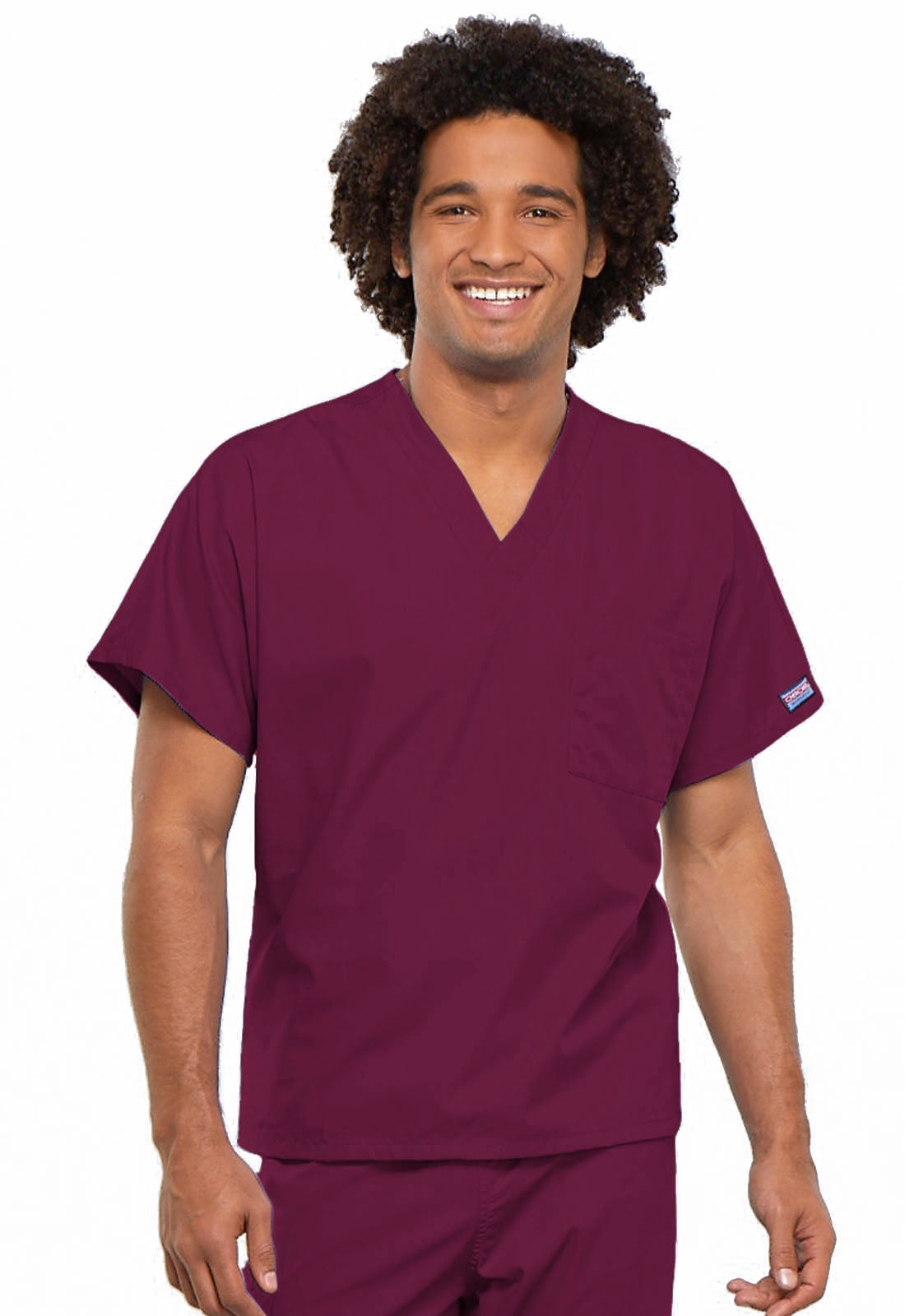 Workwear Originals 4777 Unisex Unisex V-Neck Tunic Wine