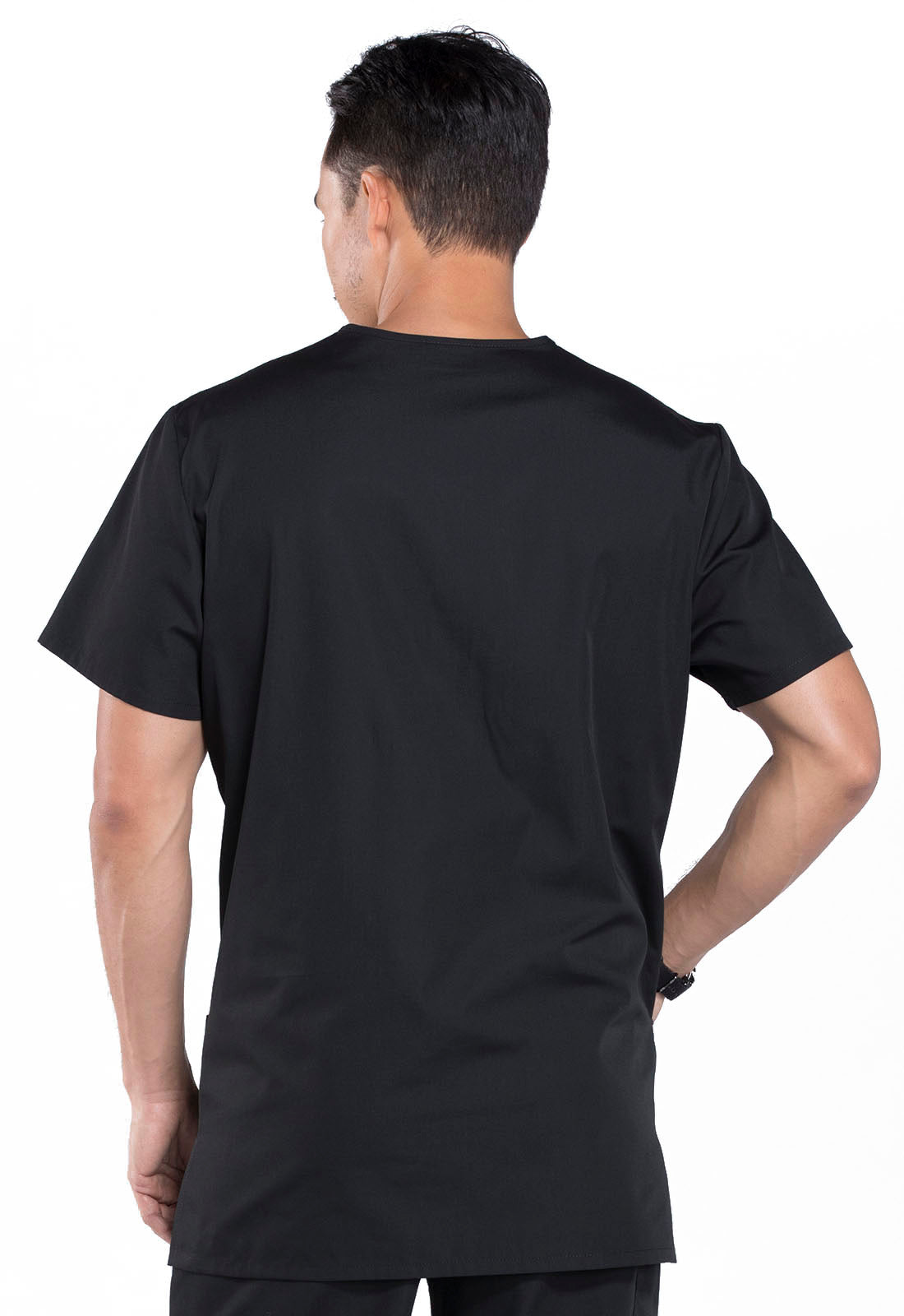 Workwear Originals 4876 Unisex Unisex V-Neck Scrub Top Black