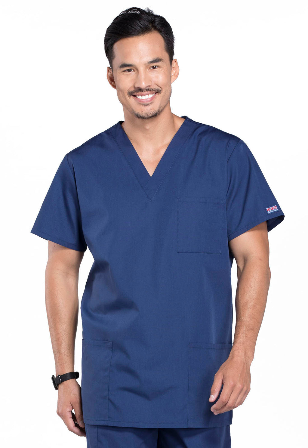 Workwear Originals 4876 Unisex Unisex V-Neck Scrub Top Navy