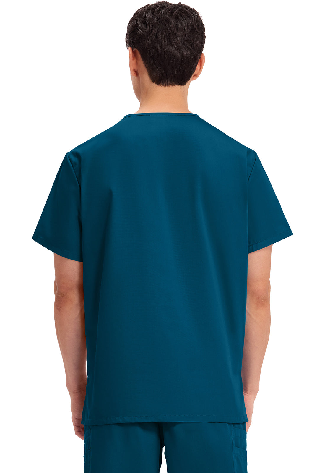 Workwear Originals 4876 Unisex Unisex V-Neck Scrub Top Caribbean Blue