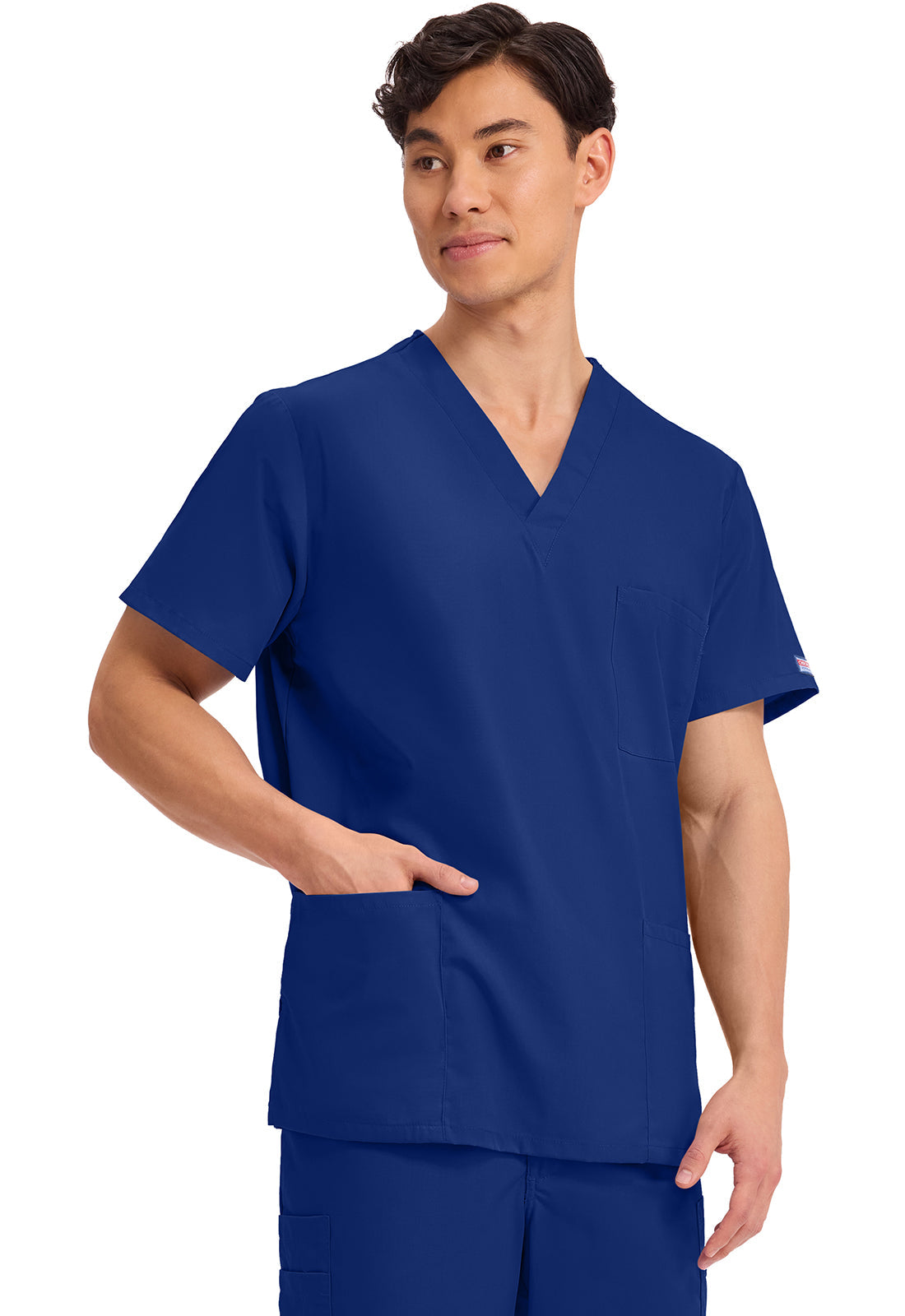 Workwear Originals 4876 Unisex Unisex V-Neck Scrub Top Galaxy Blue