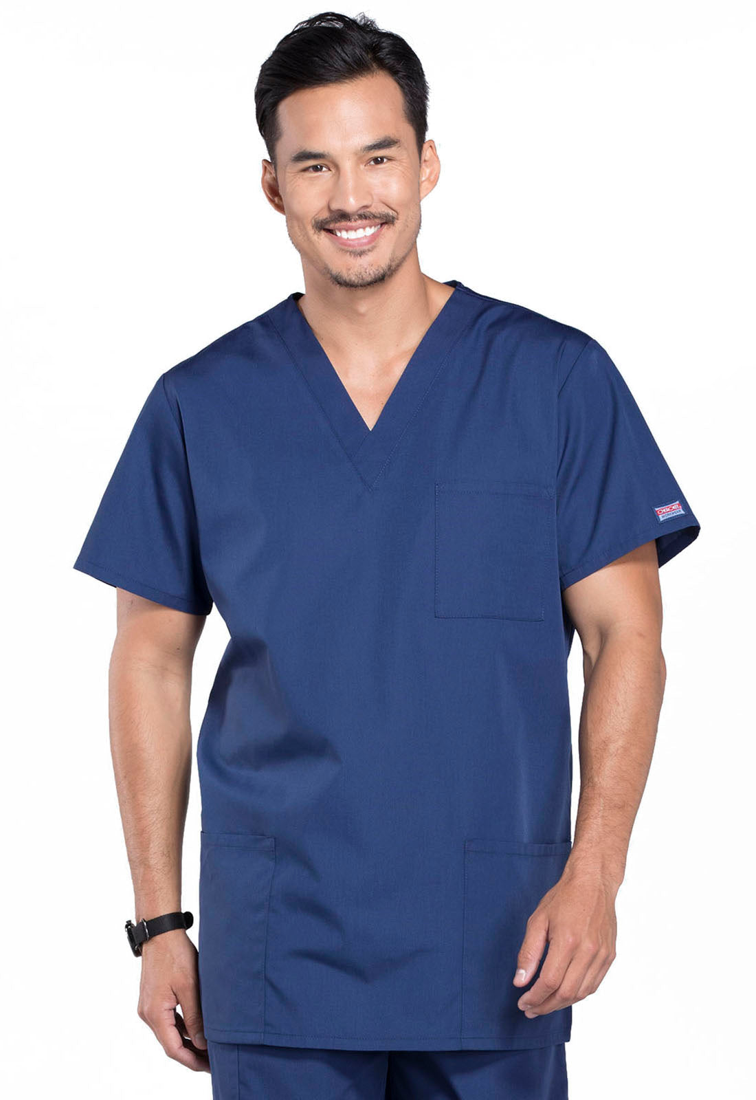 Workwear Originals 4876 Unisex Unisex V-Neck Scrub Top Navy