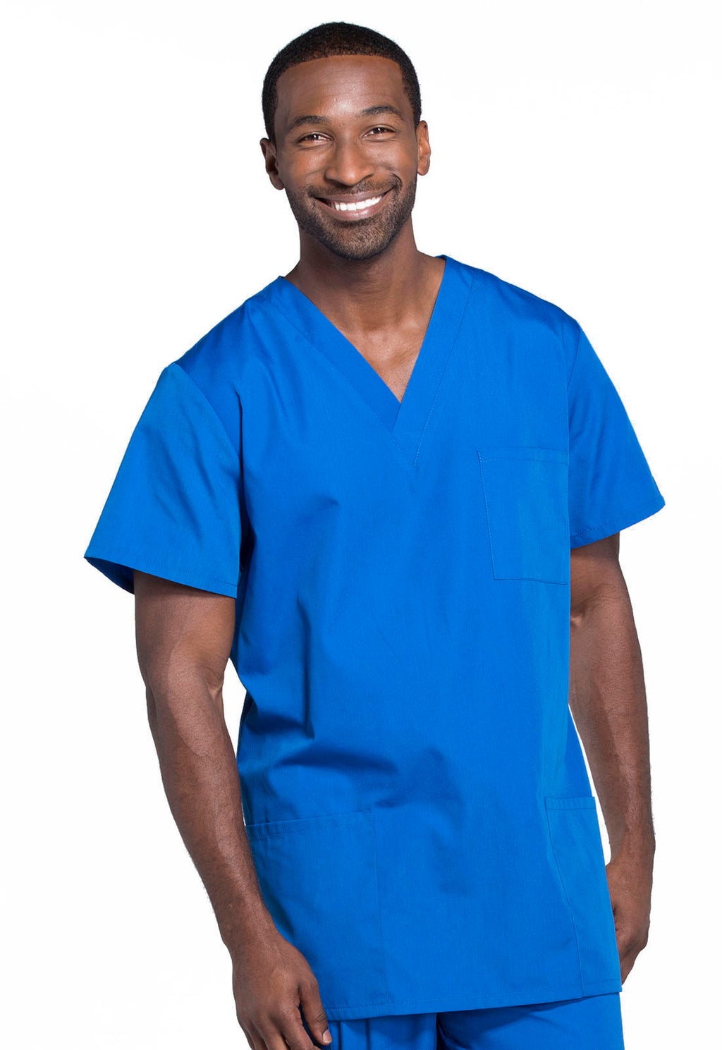 Workwear Originals 4876 Unisex Unisex V-Neck Scrub Top Royal