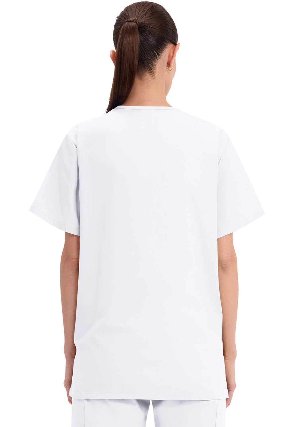 Workwear Originals 4876 Unisex Unisex V-Neck Scrub Top White