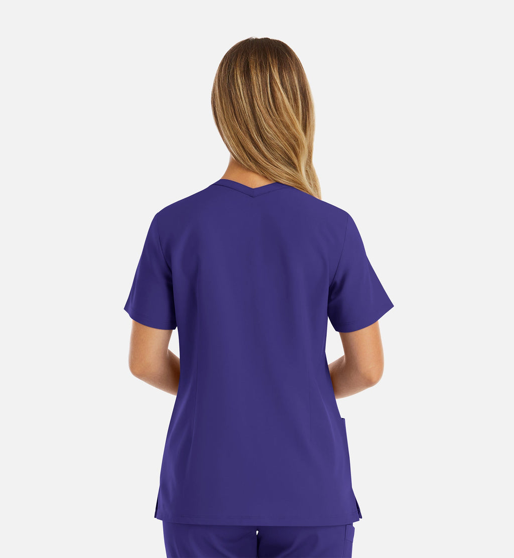 Momentum 5001 Women's Double V-Neck Top Grape