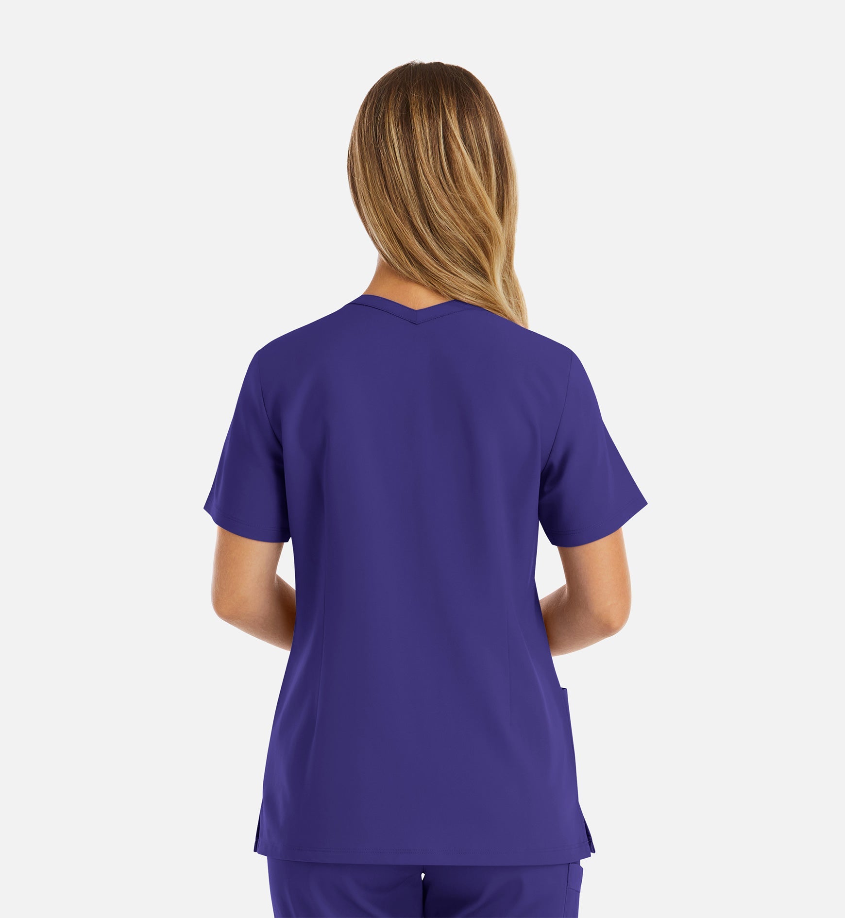 Momentum 5001 Women's Double V-Neck Top Grape
