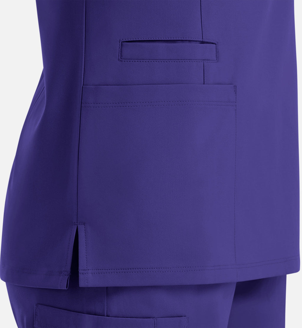 Momentum 5001 Women's Double V-Neck Top Grape