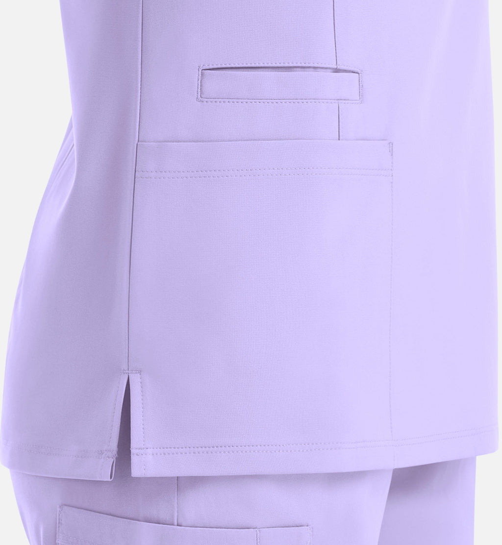 Momentum 5001 Women's Double V-Neck Top Lavender