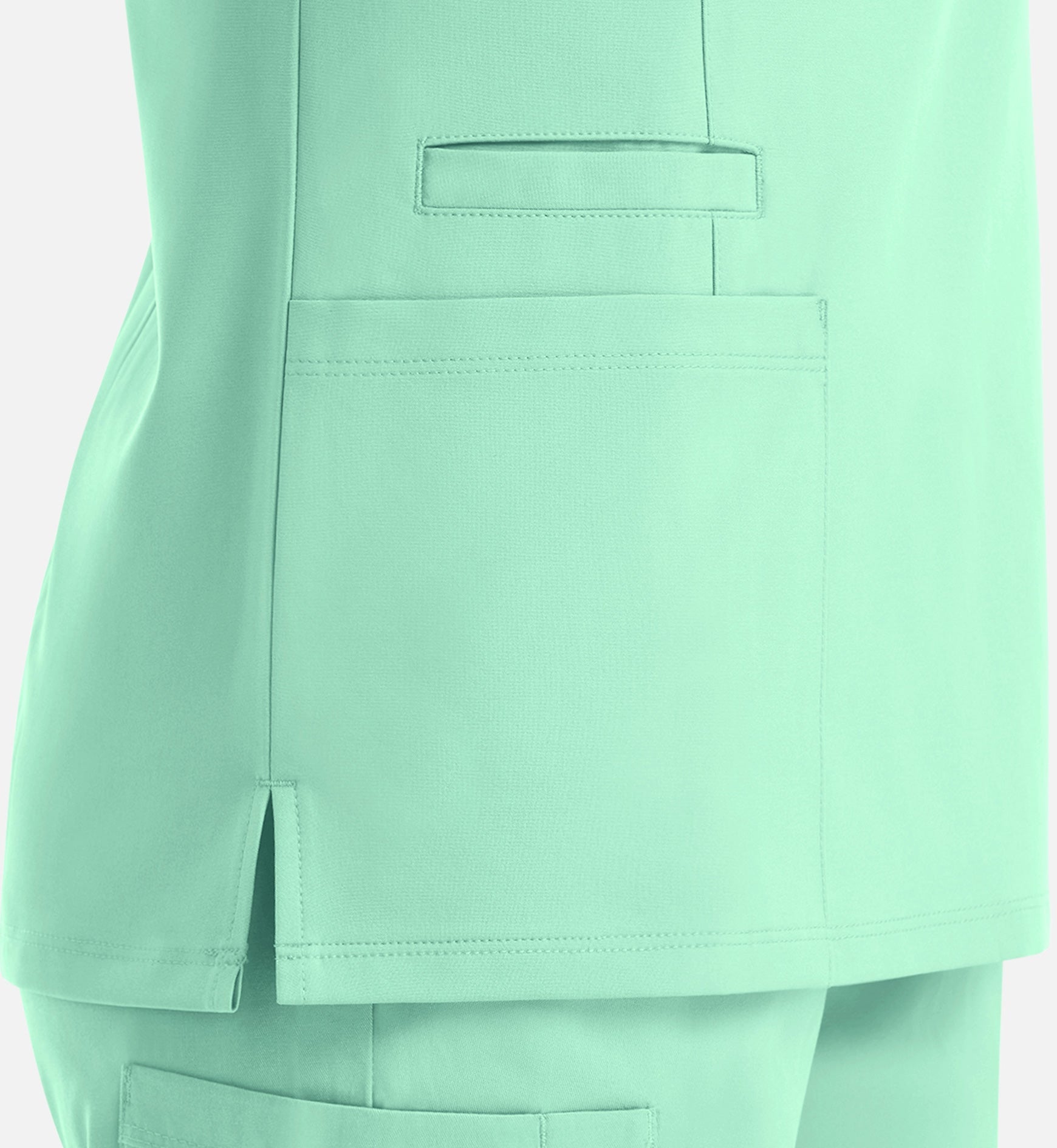 Momentum 5001 Women's Double V-Neck Top Opal