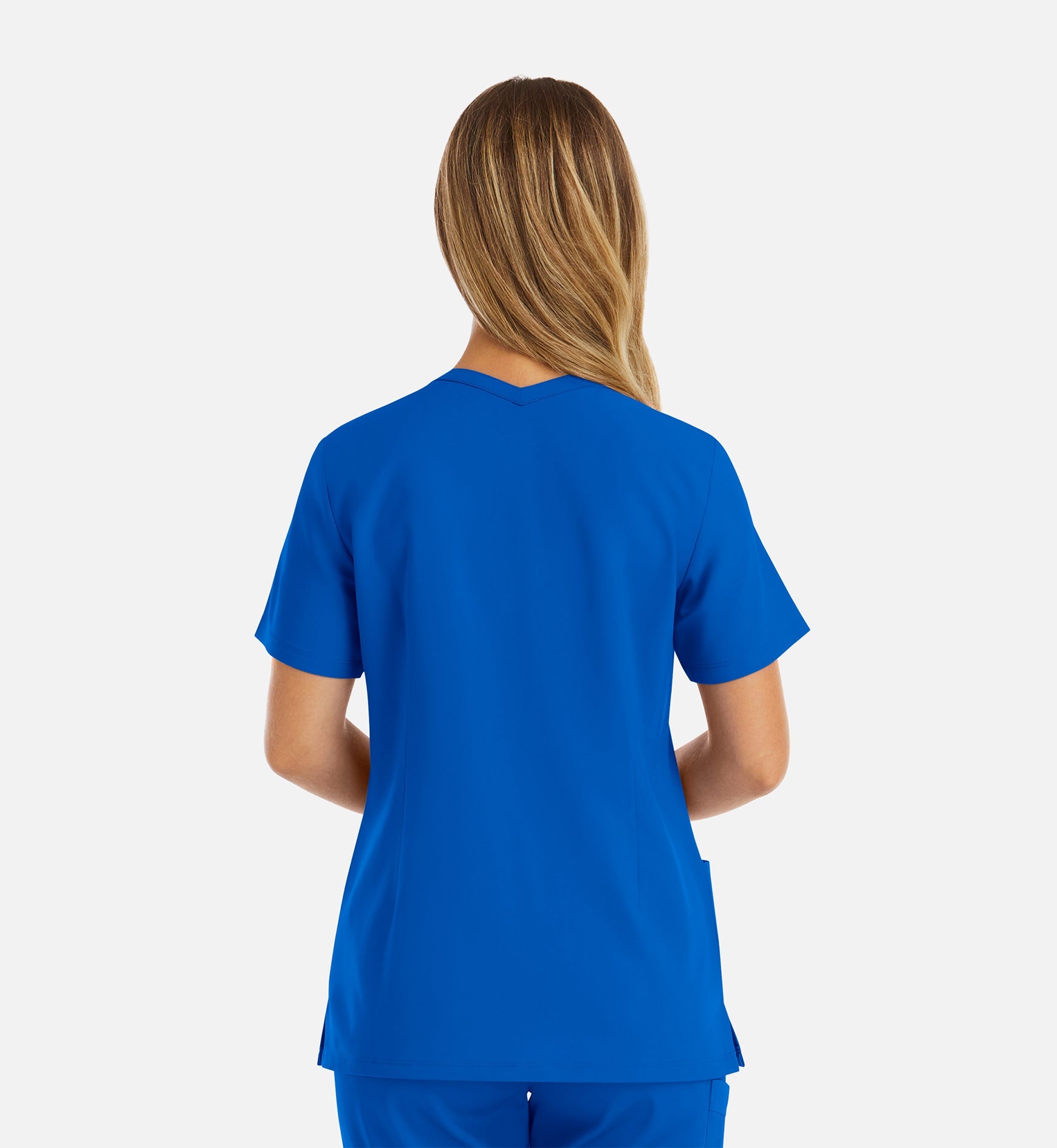 Momentum 5001 Women's Double V-Neck Top Royal Blue