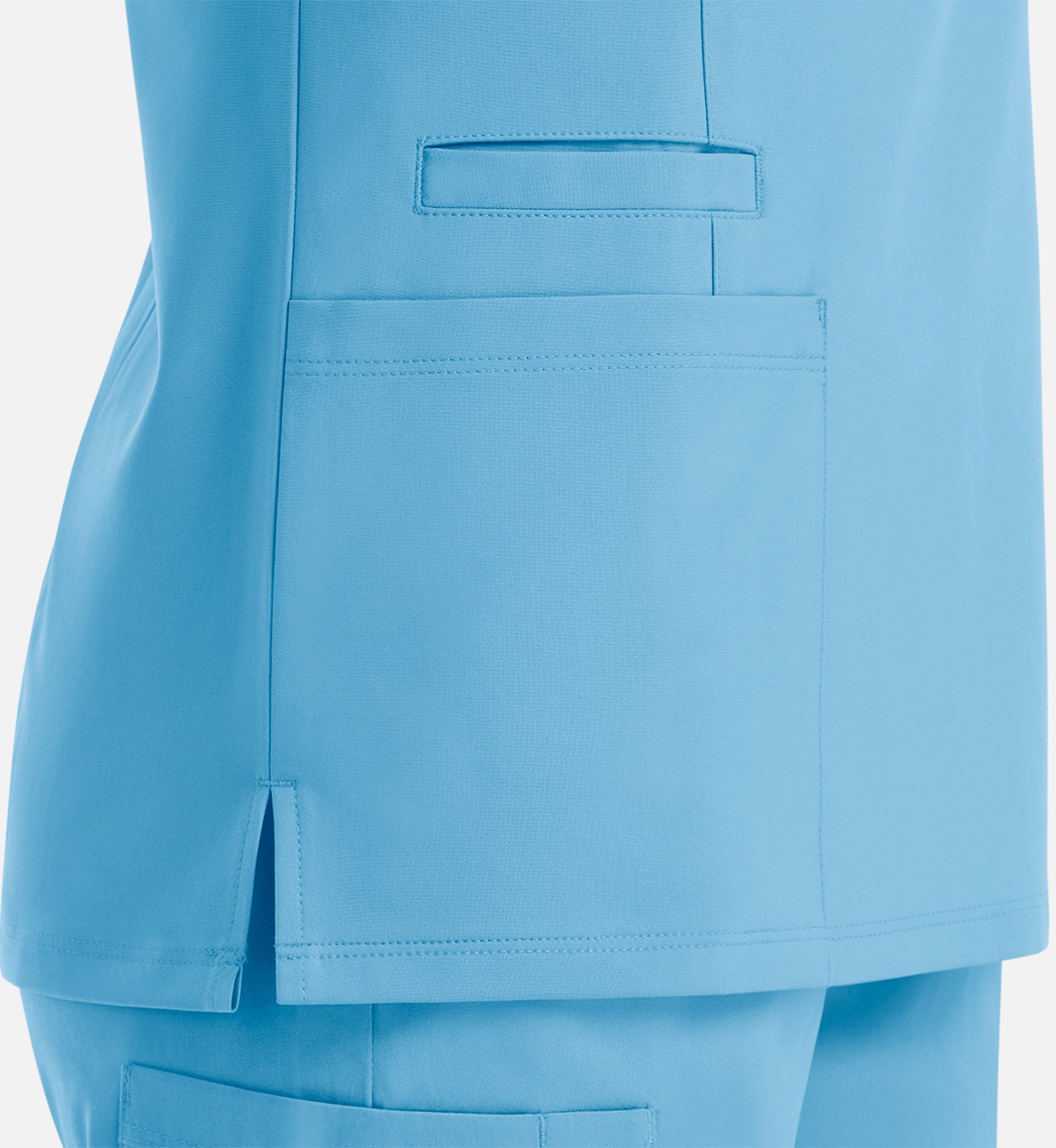 Momentum 5001 Women's Double V-Neck Top Turquoise