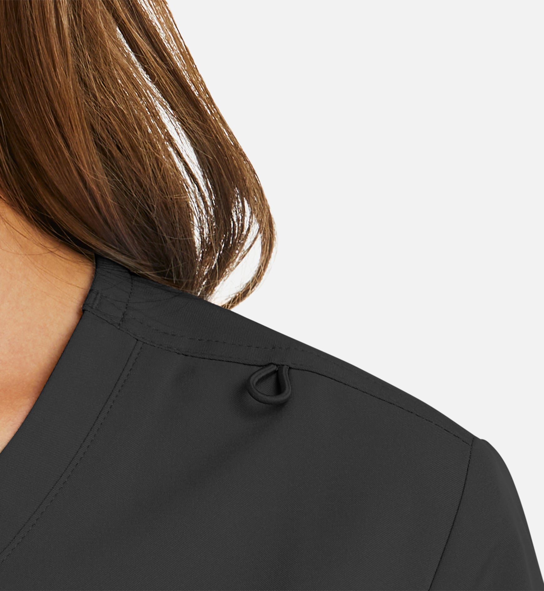 Momentum 5002 Women's Mock Wrap Top Black