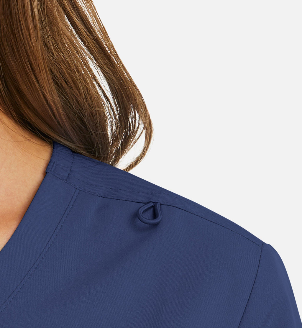 Momentum 5002 Women's Mock Wrap Top Navy