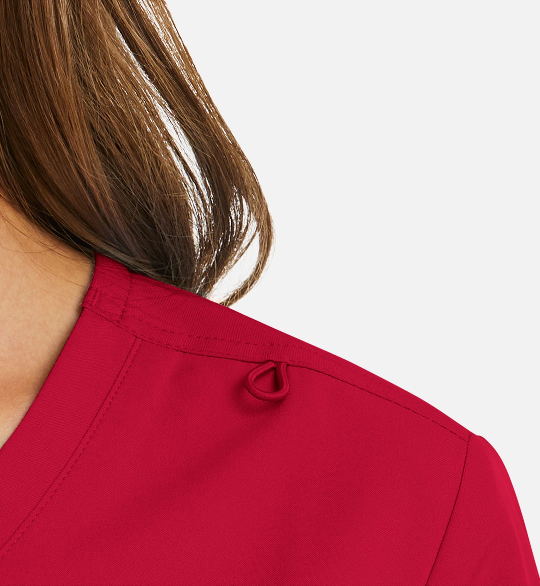 Momentum 5002 Women's Mock Wrap Top Red