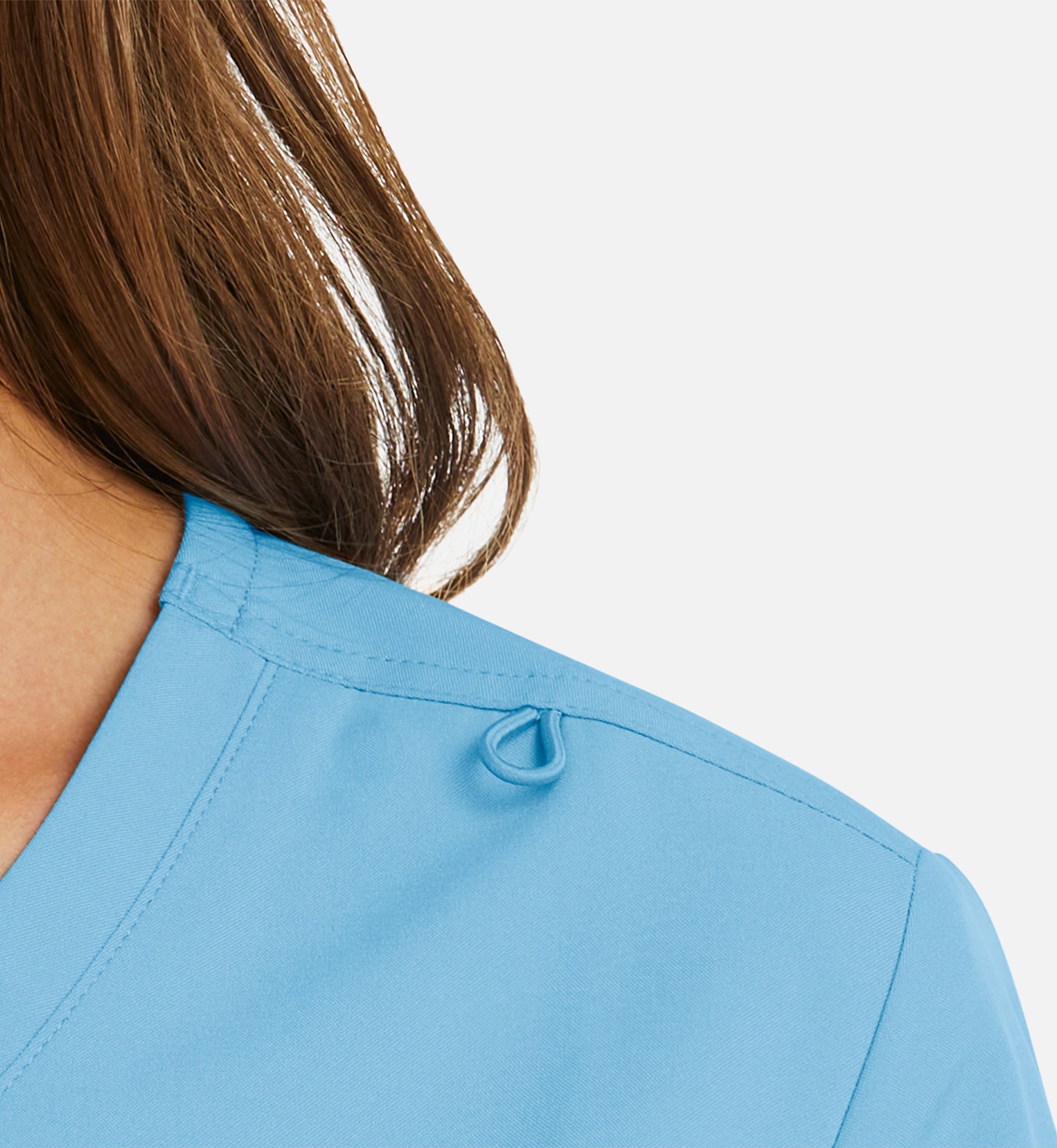 Momentum 5002 Women's Mock Wrap Top Turquoise