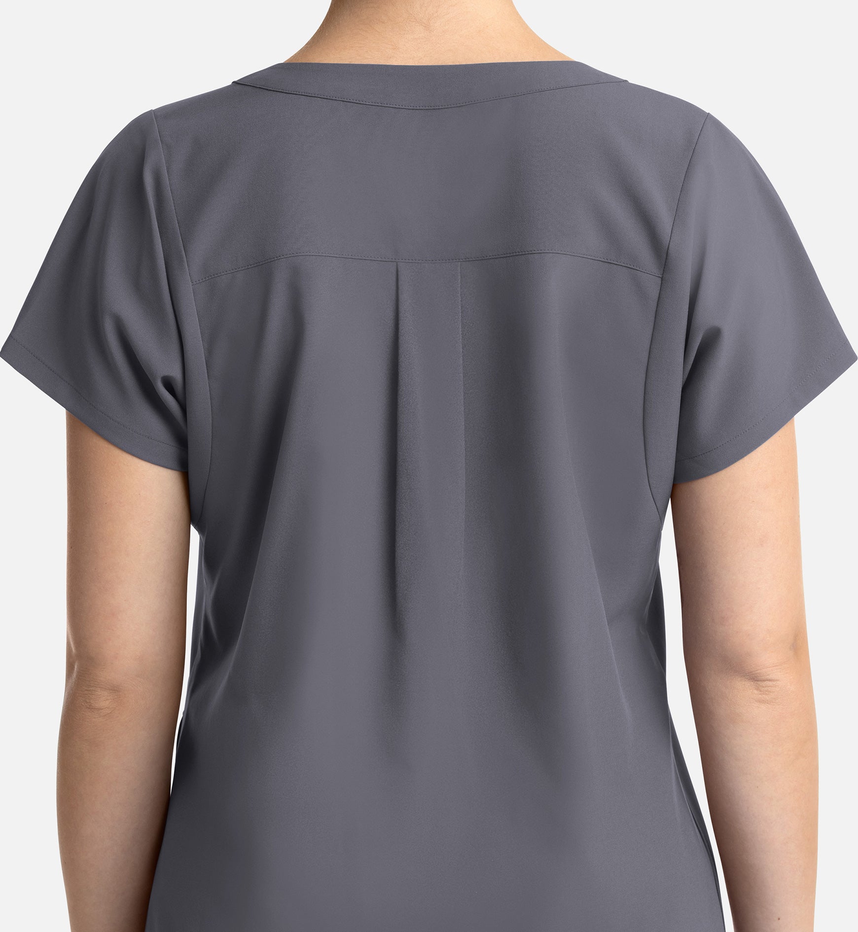 Momentum 5003 Women's Tuckable Dolman Top Pewter