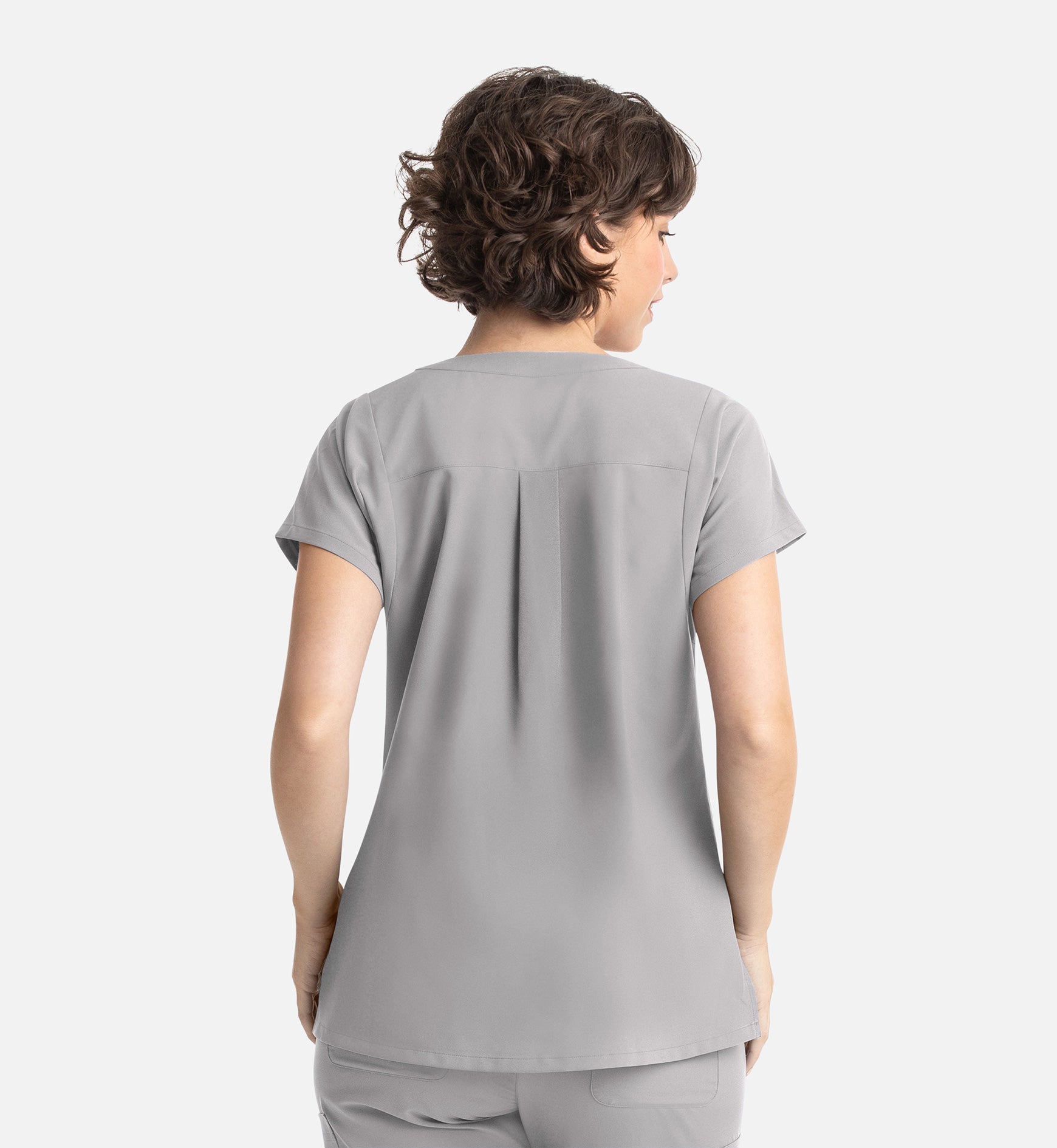 Momentum 5003 Women’s Tuckable Dolman Top Quiet Grey