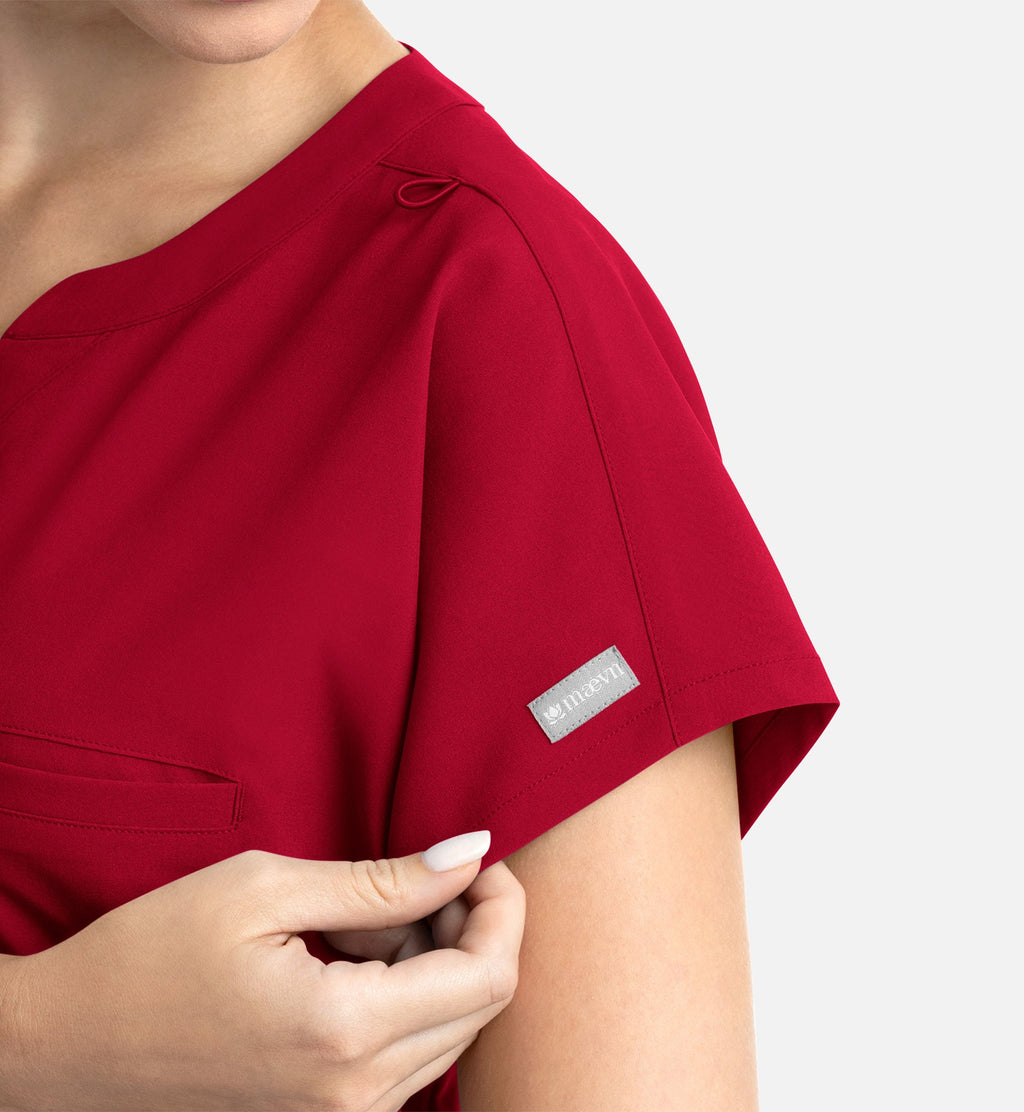 Momentum 5003 Women’s Tuckable Dolman Top Red