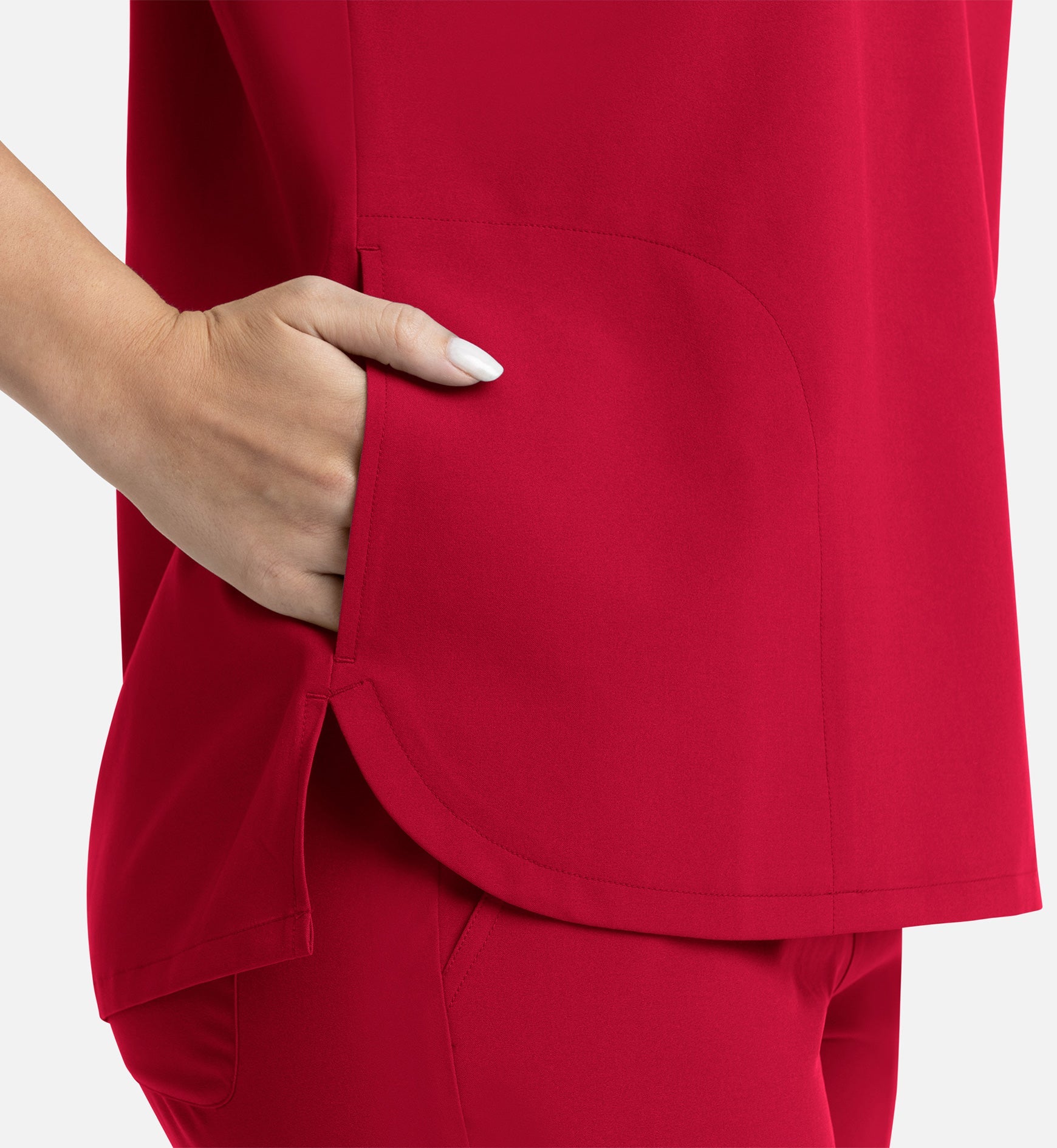 Momentum 5003 Women’s Tuckable Dolman Top Red