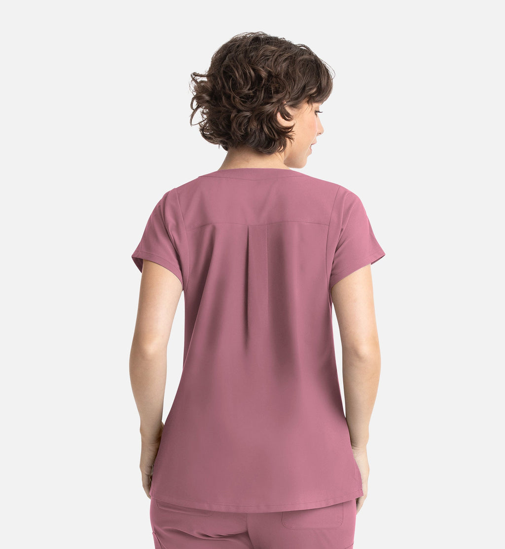 Momentum 5003 Women's Tuckable Dolman Top Rose