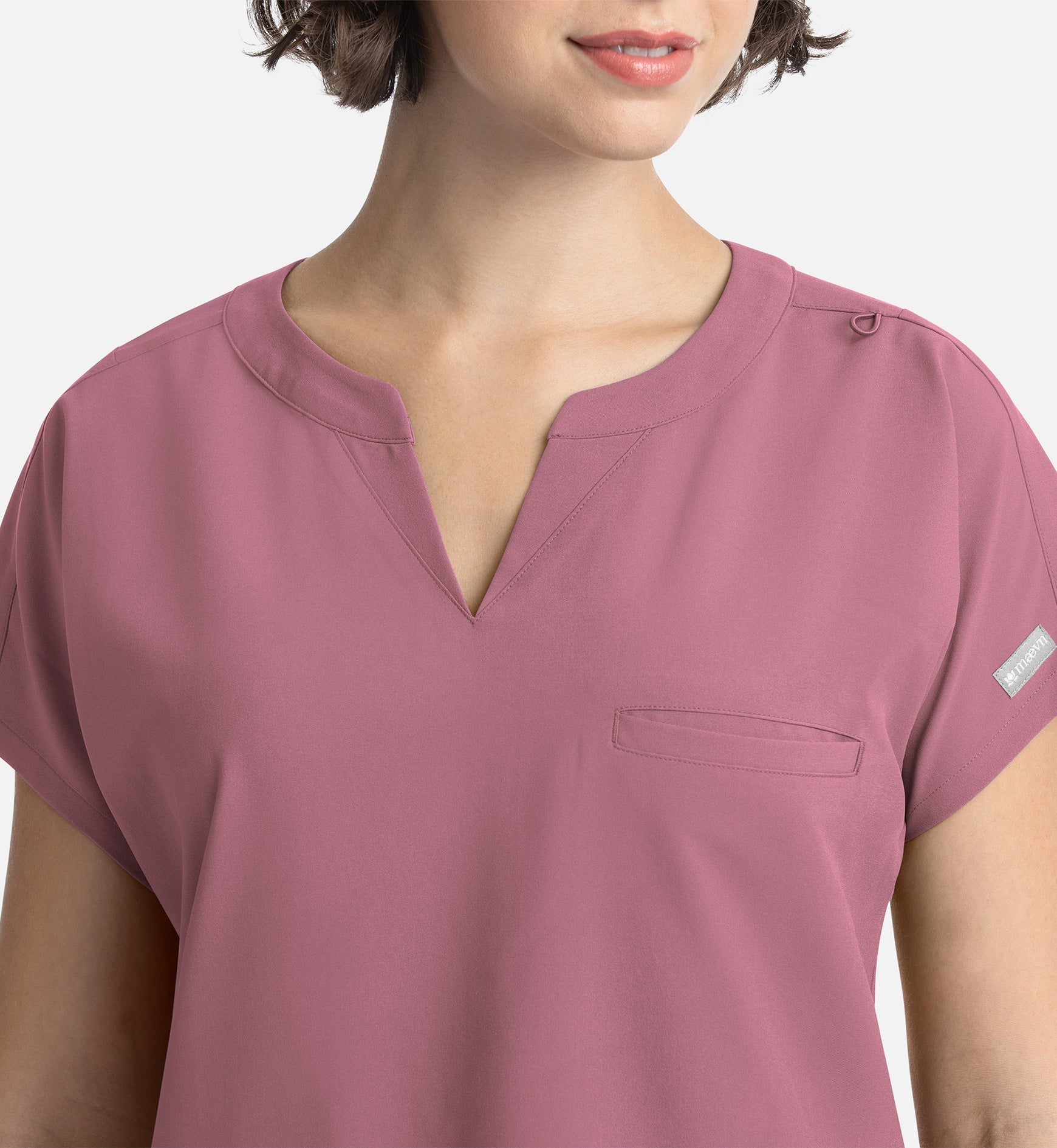 Momentum 5003 Women's Tuckable Dolman Top Rose