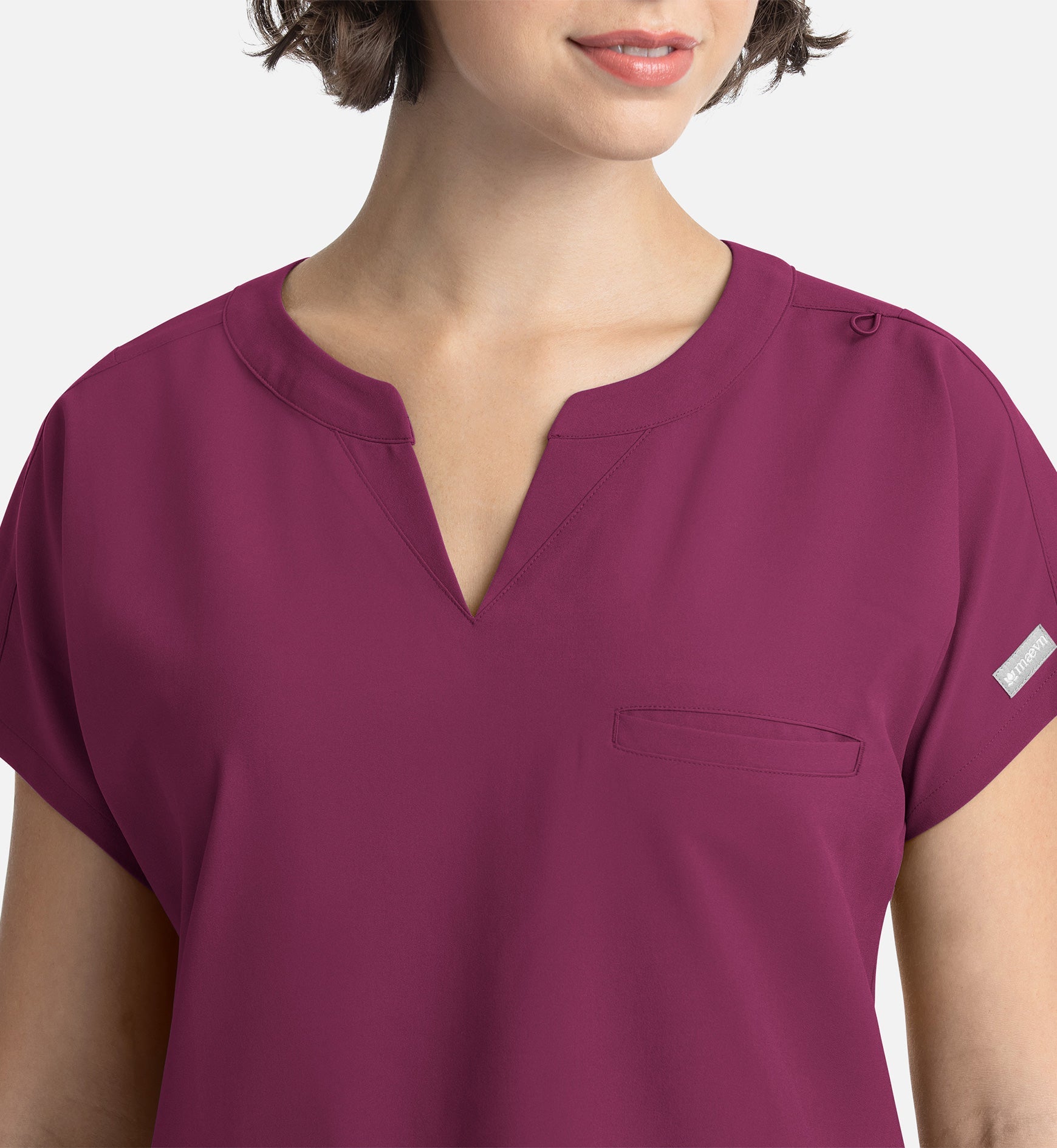 Momentum 5003 Women's Tuckable Dolman Top Wine
