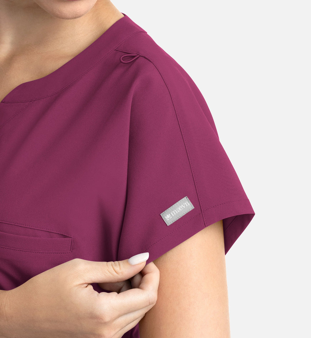 Momentum 5003 Women's Tuckable Dolman Top Wine
