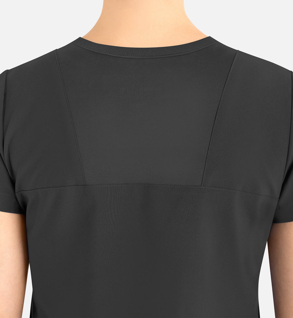 Momentum 5005 Women’s Tuckable Round Neck Top Black