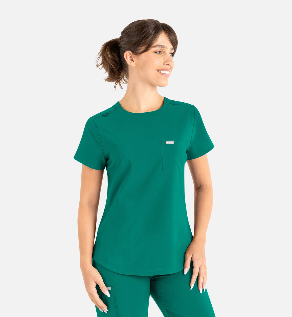 Momentum 5005 Women’s Tuckable Round Neck Top Hunter