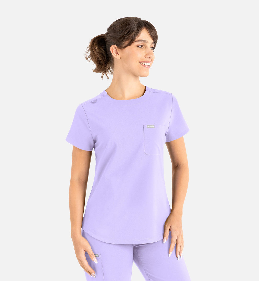 Momentum 5005 Women’s Tuckable Round Neck Top Lavender