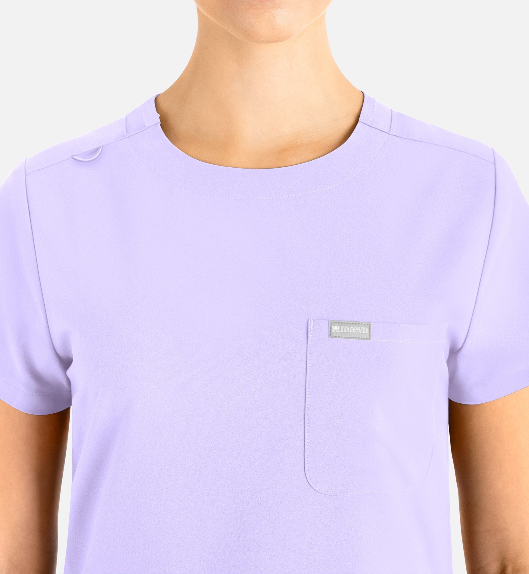 Momentum 5005 Women’s Tuckable Round Neck Top Lavender