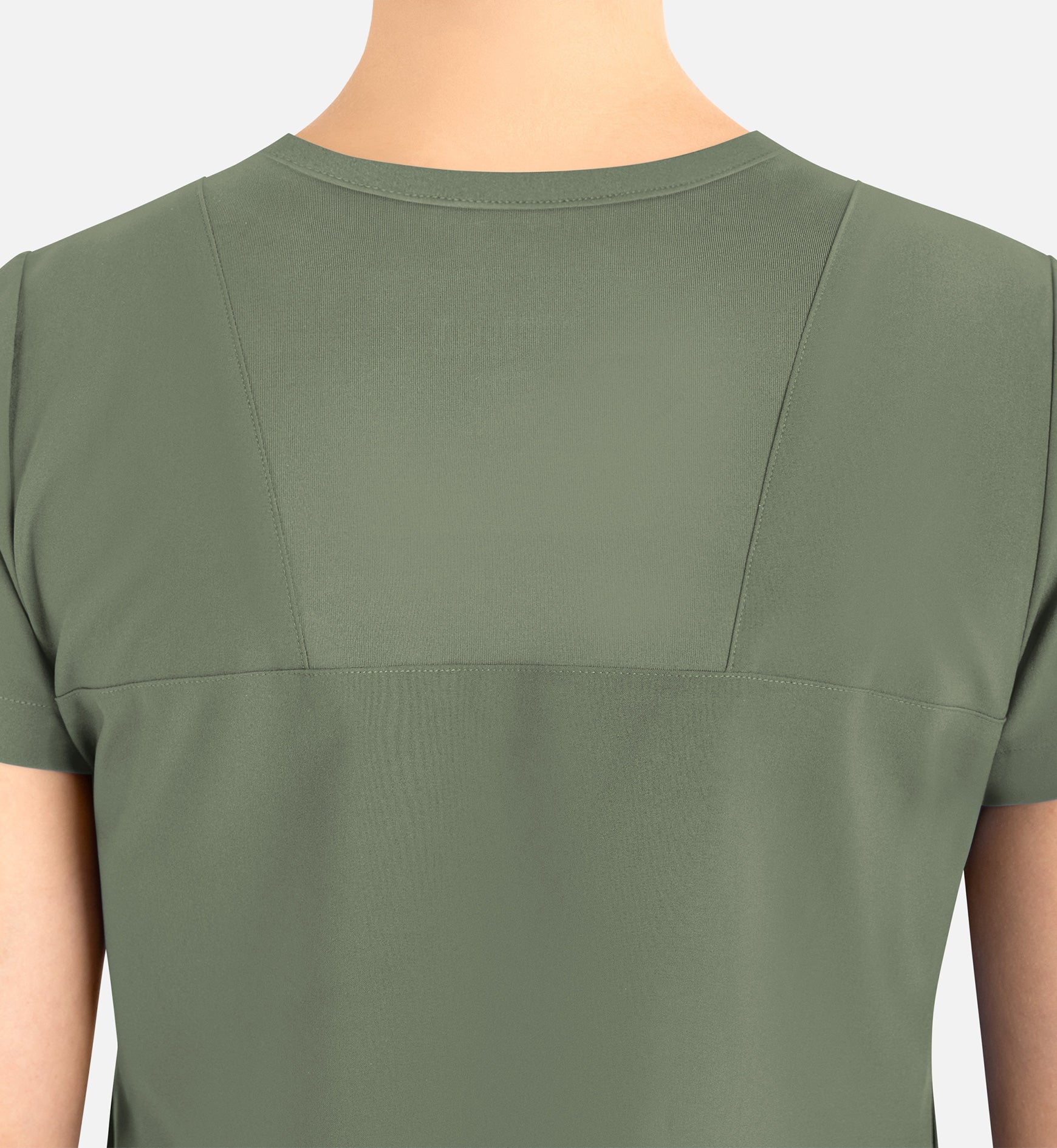 Momentum 5005 Women’s Tuckable Round Neck Top Olive