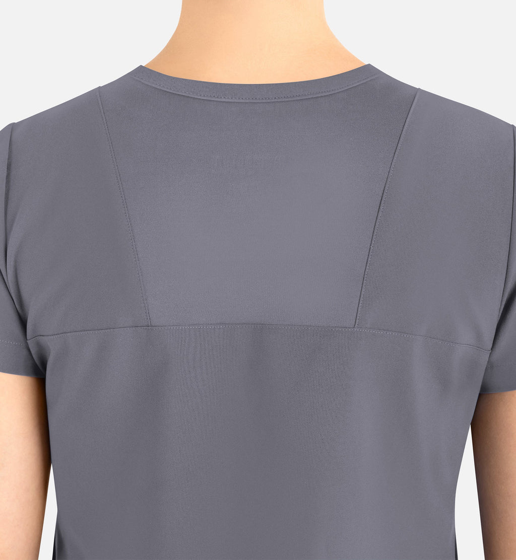 Momentum 5005 Women’s Tuckable Round Neck Top Pewter