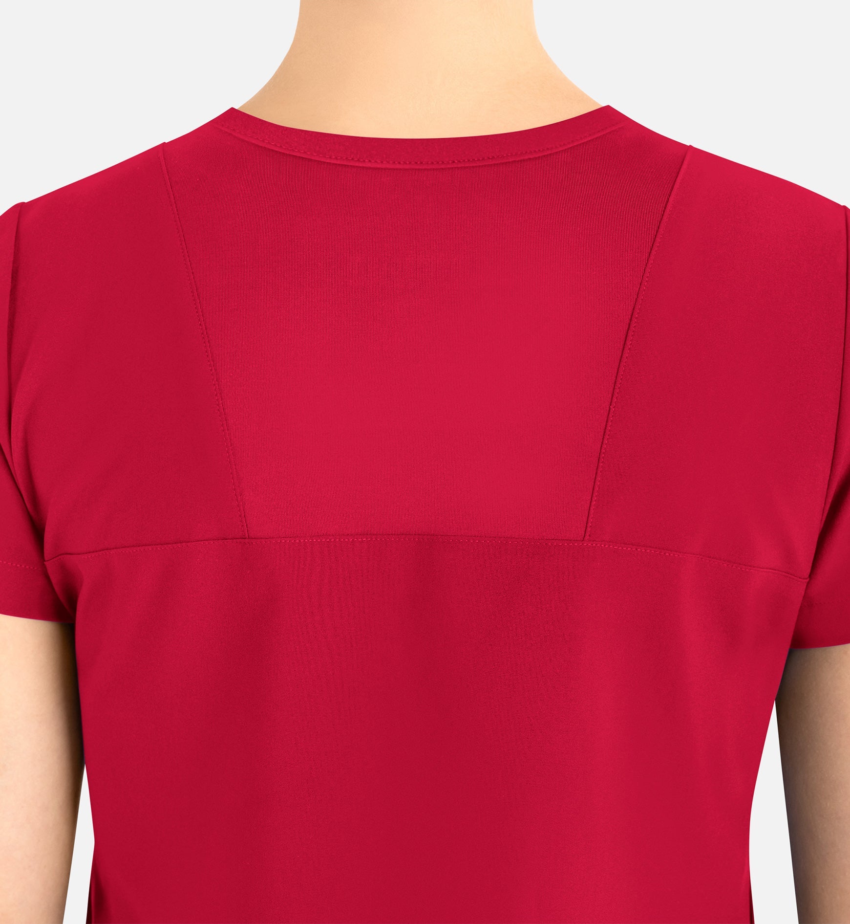 Momentum 5005 Women’s Tuckable Round Neck Top Red