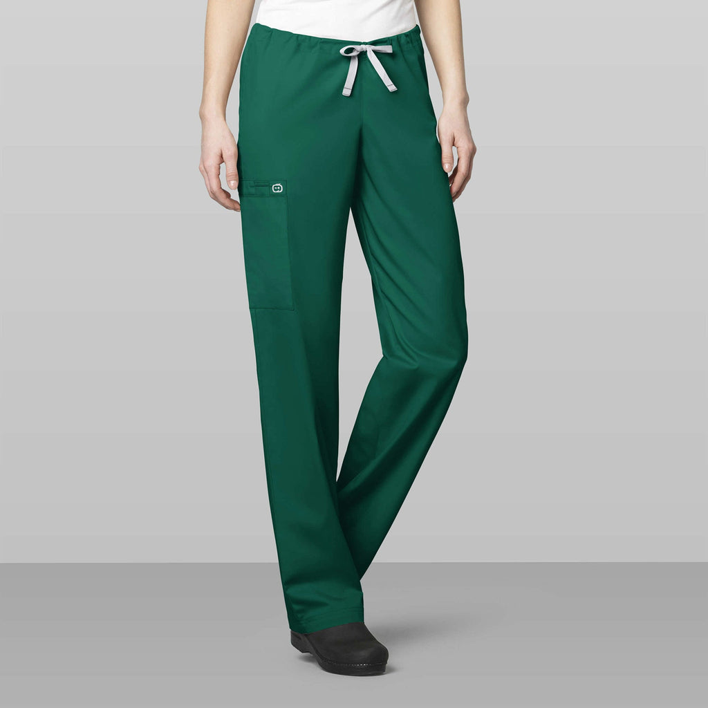 WonderWORK 500 Unisex Drawstring Cargo Scrub Pants Hunter