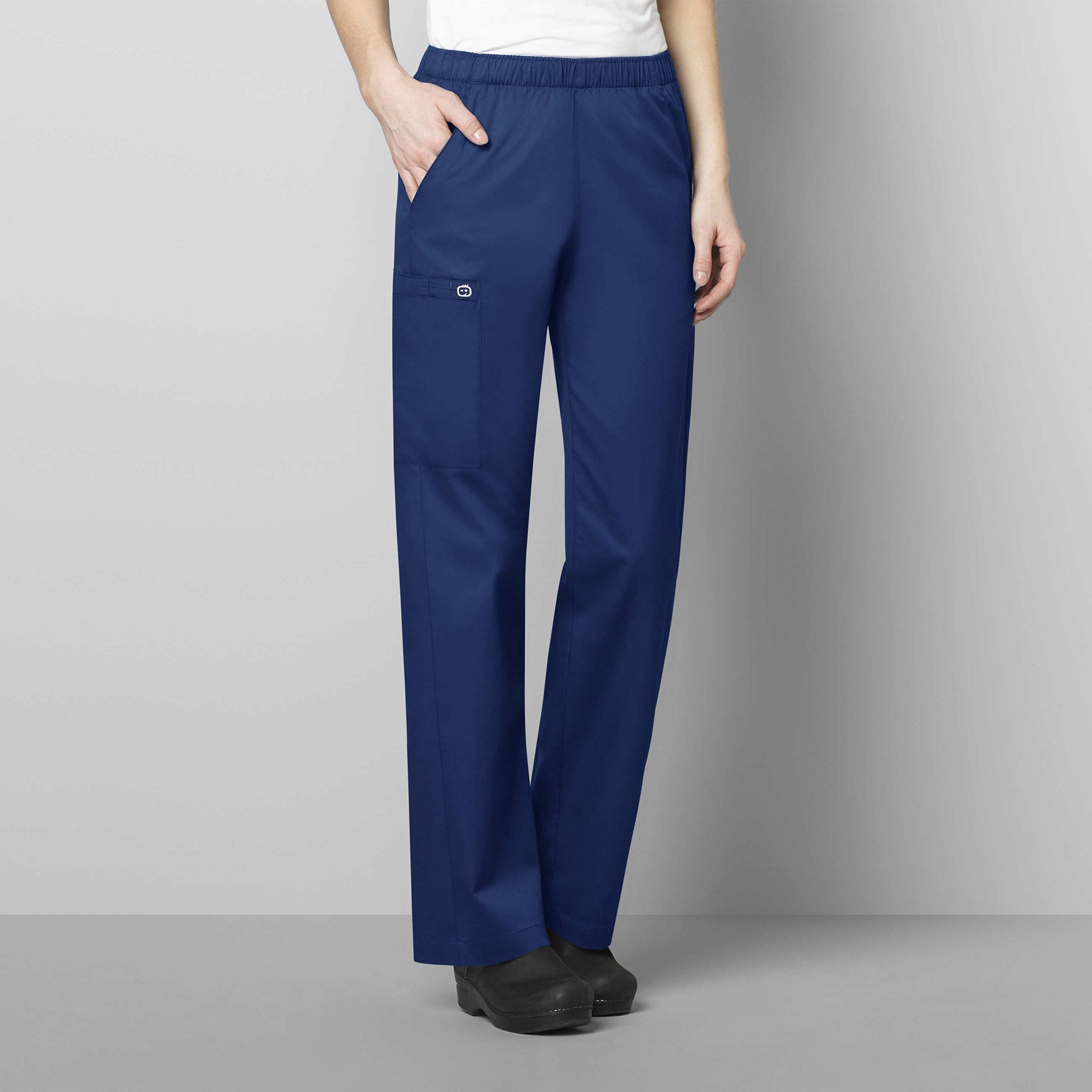 WonderWORK 501 Pull-On Cargo Scrub Pants Navy
