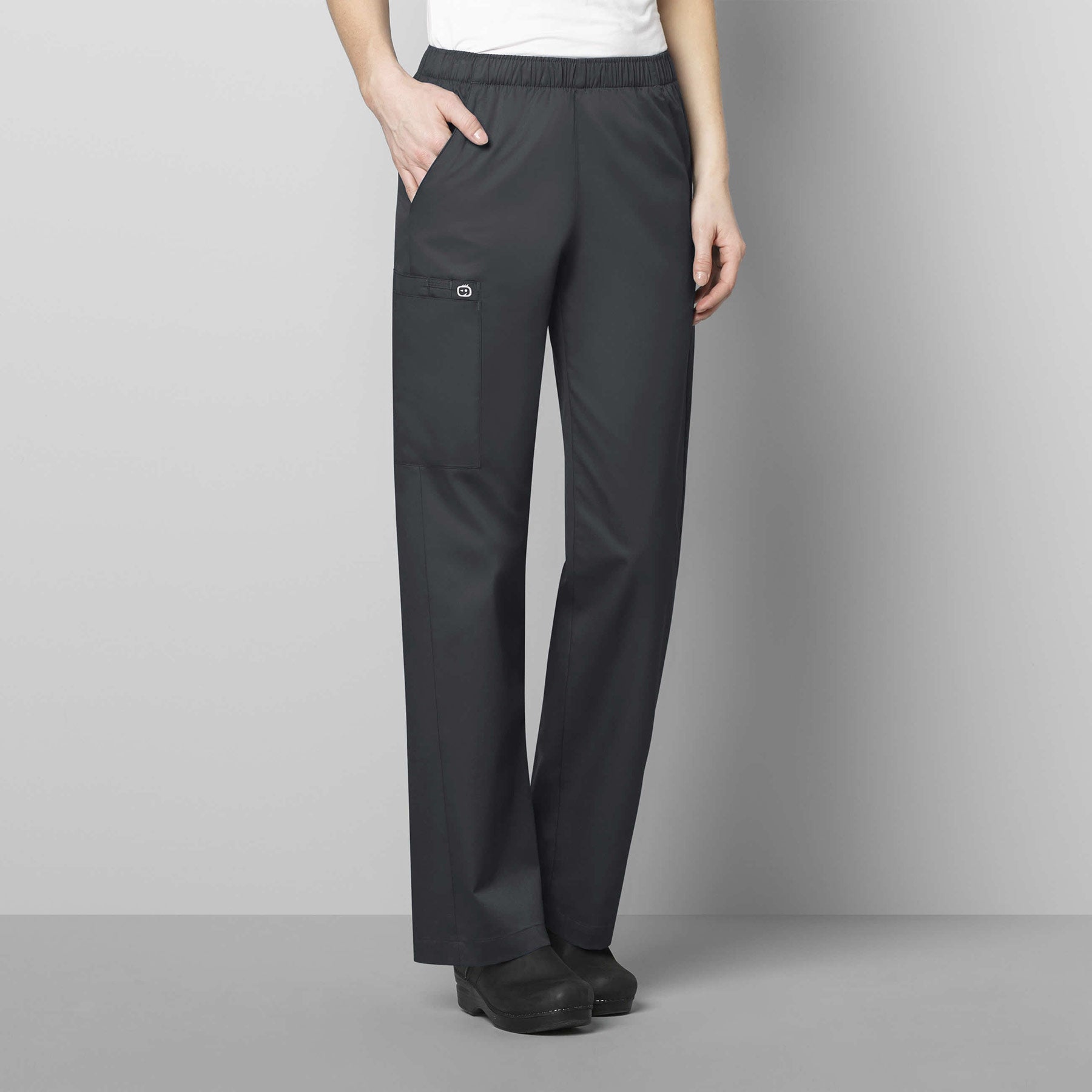 WonderWORK 501 Pull-On Cargo Scrub Pants Pewter