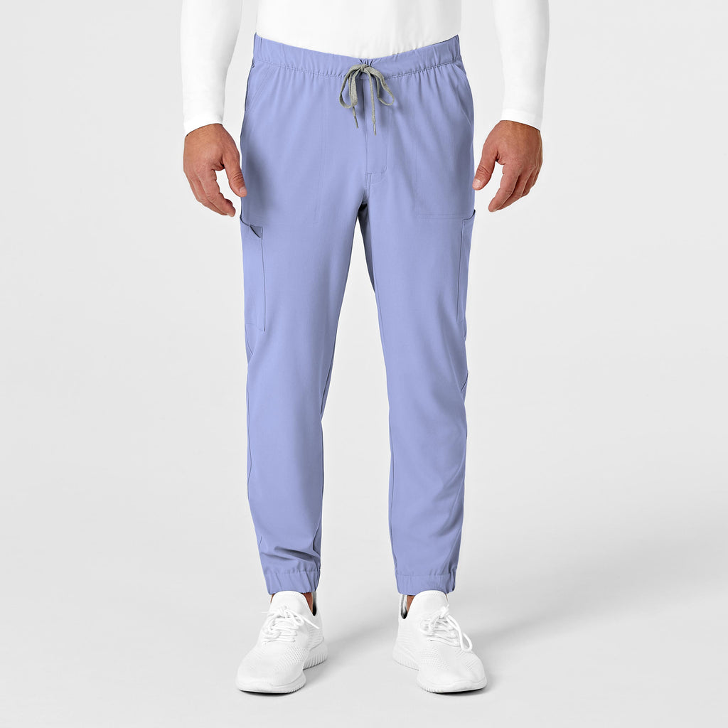 RENEW 5034 Men's Jogger Scrub Pants Ceil Blue