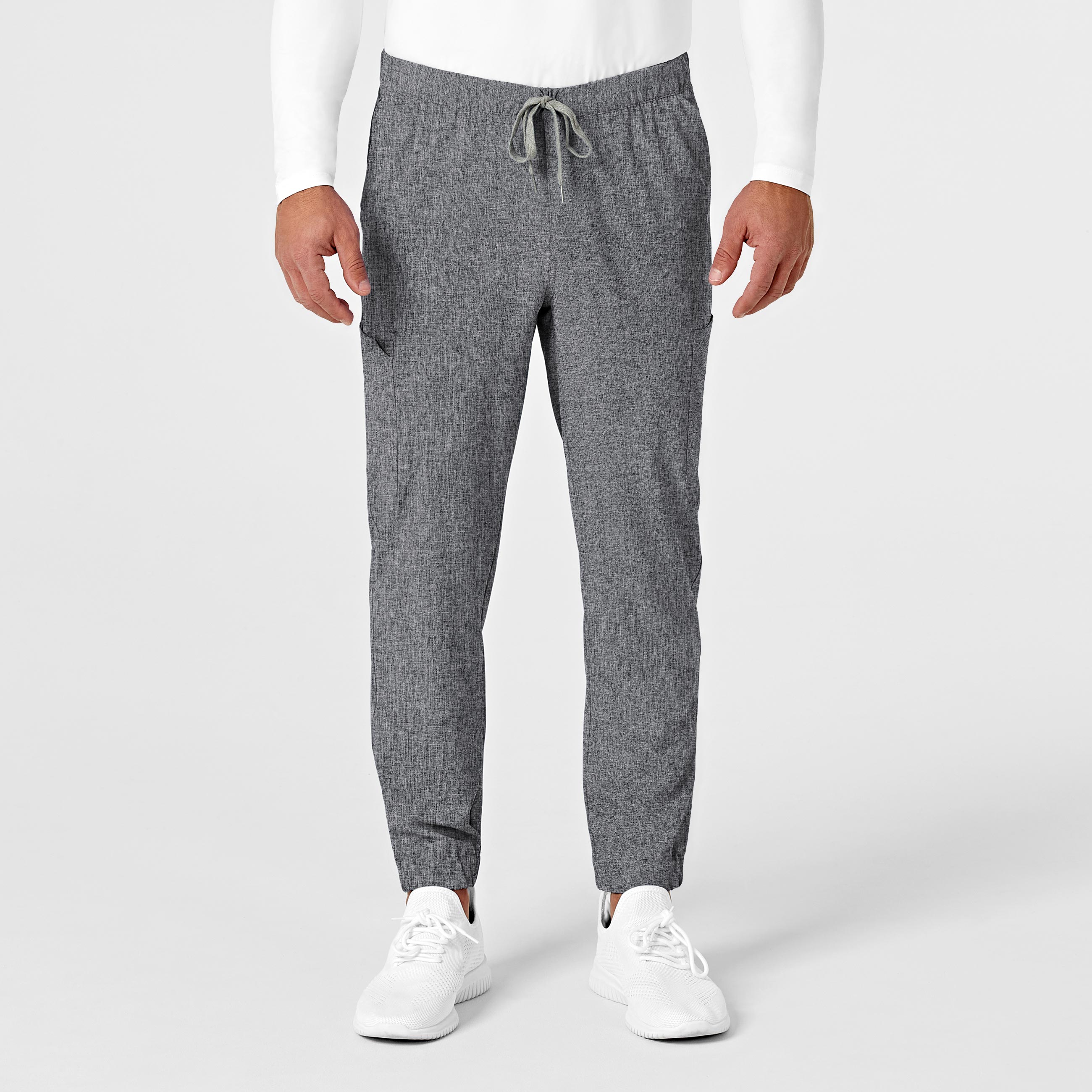 RENEW 5034 Men's Jogger Scrub Pants Grey Heather