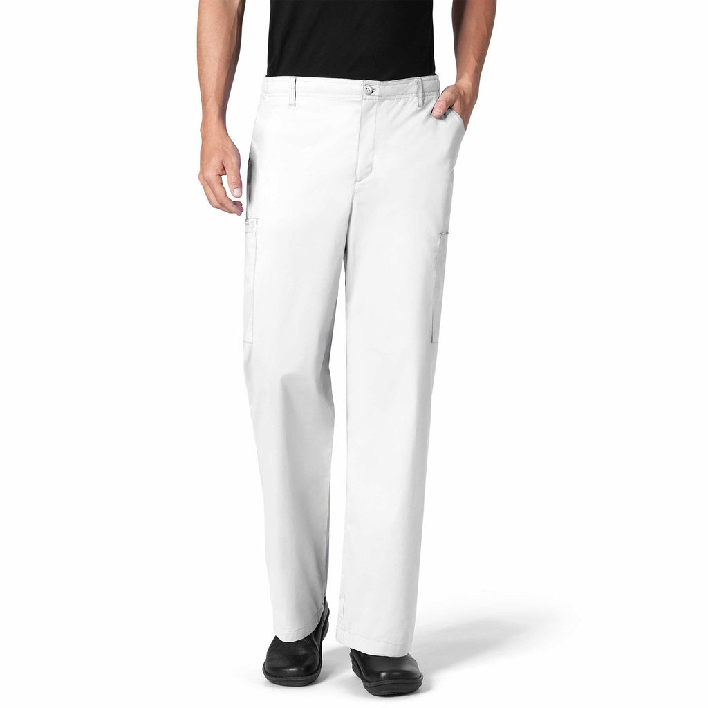 WonderWORK 503 Men's Cargo Scrub Pants White