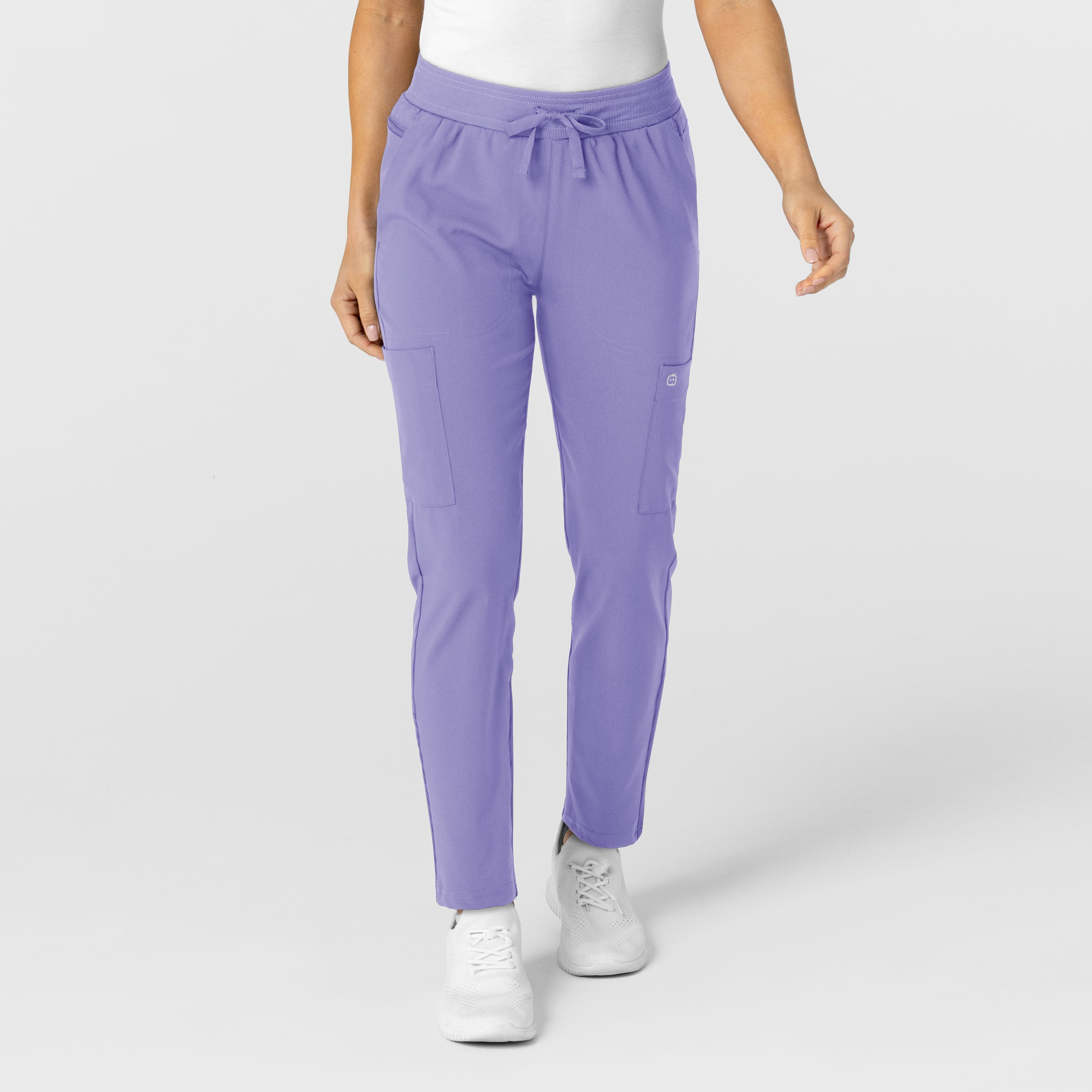 W123 5045 Flex-n-Reach Track Scrub Pants Iris Purple